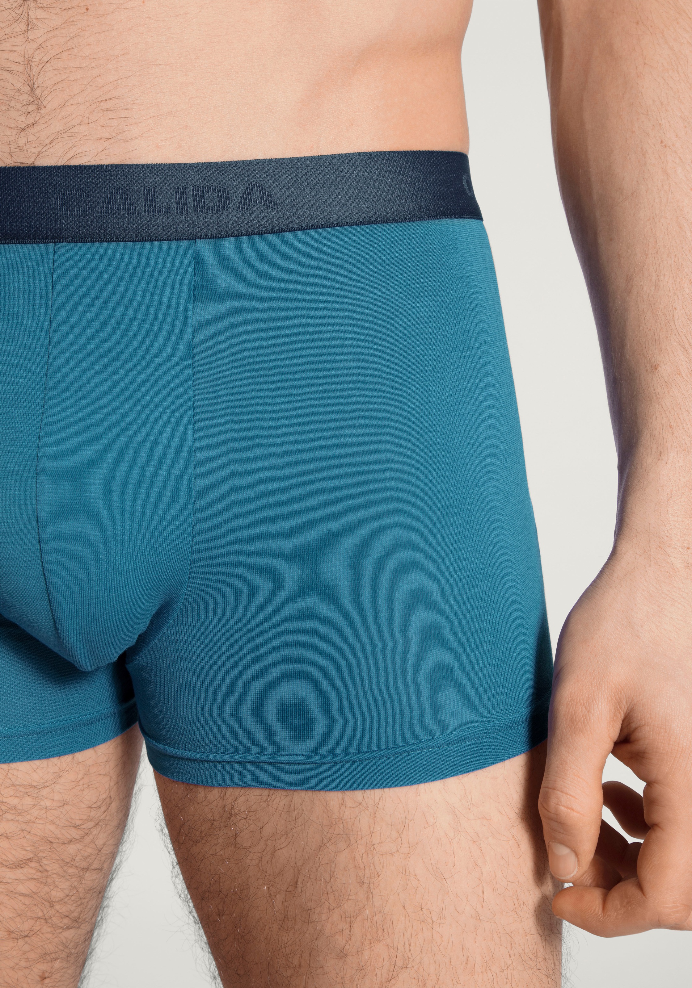 CALIDA Boxershorts »Natural Benefit«, (3er Pack), mit formstabiler Single Jersey-Qualität