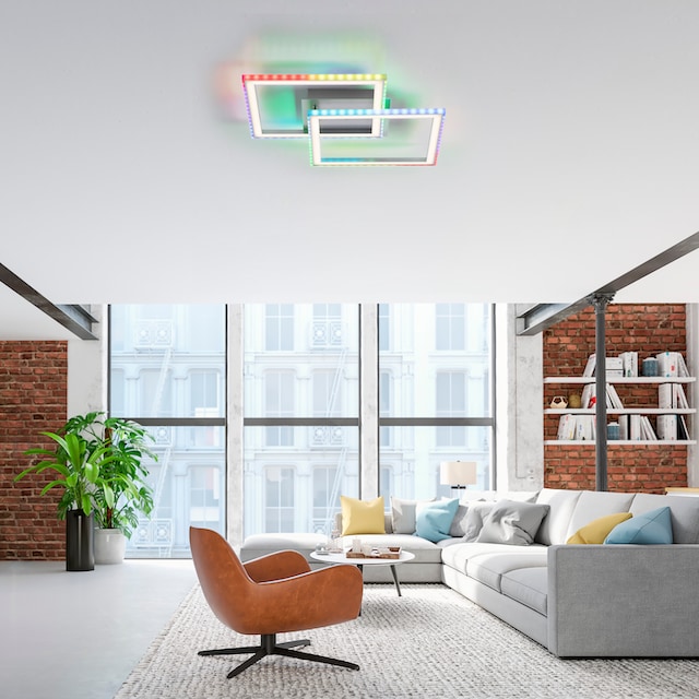 »FELIX60«, Deckenleuchte über Infrarot Direkt CCT Jahren 3 online LED, dimmbar mit 2 - inkl., kaufen flammig-flammig, RGB-Rainbow, XXL Fernbedienung, Garantie | Leuchten