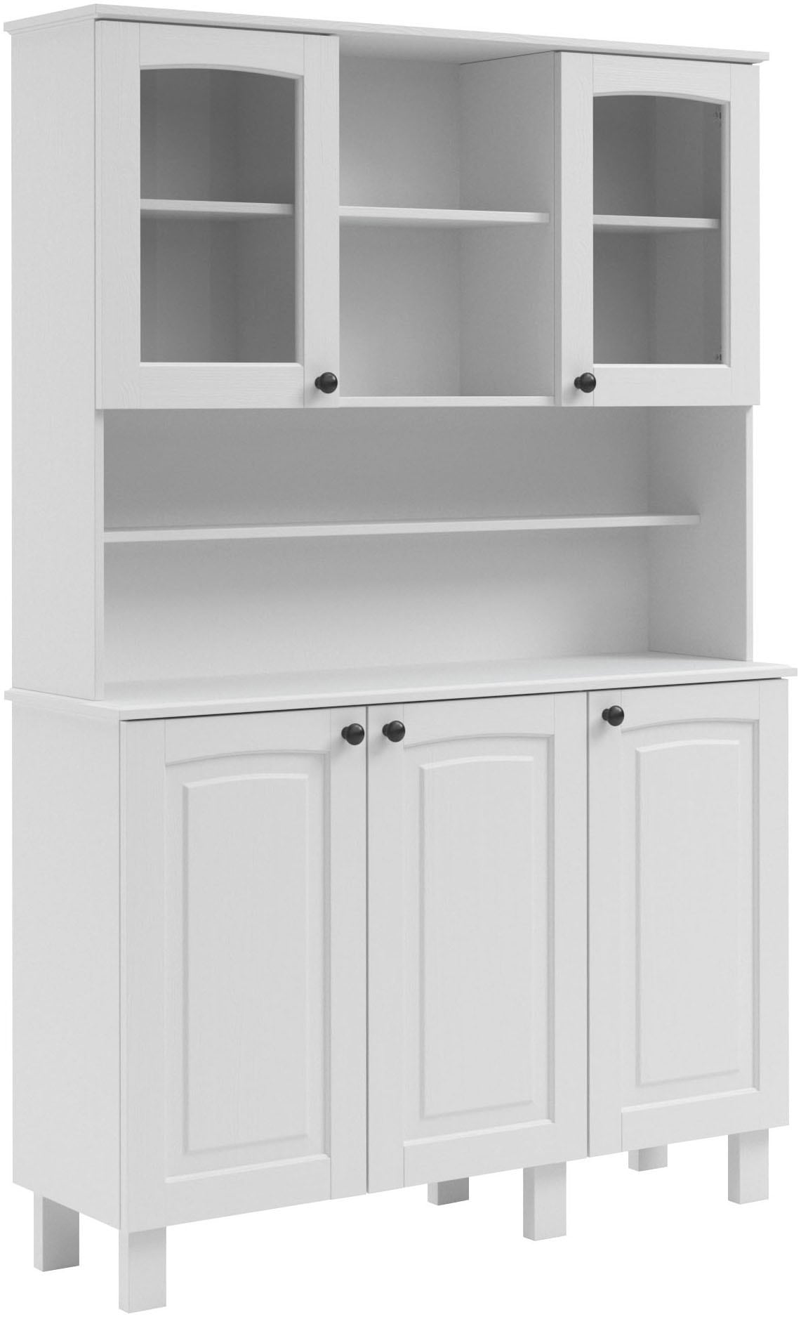 KOCHSTATION Küchenbuffet »KS-Osby«, (1 St.), Kiefer massiv, Breite 120 cm, 5 Türen