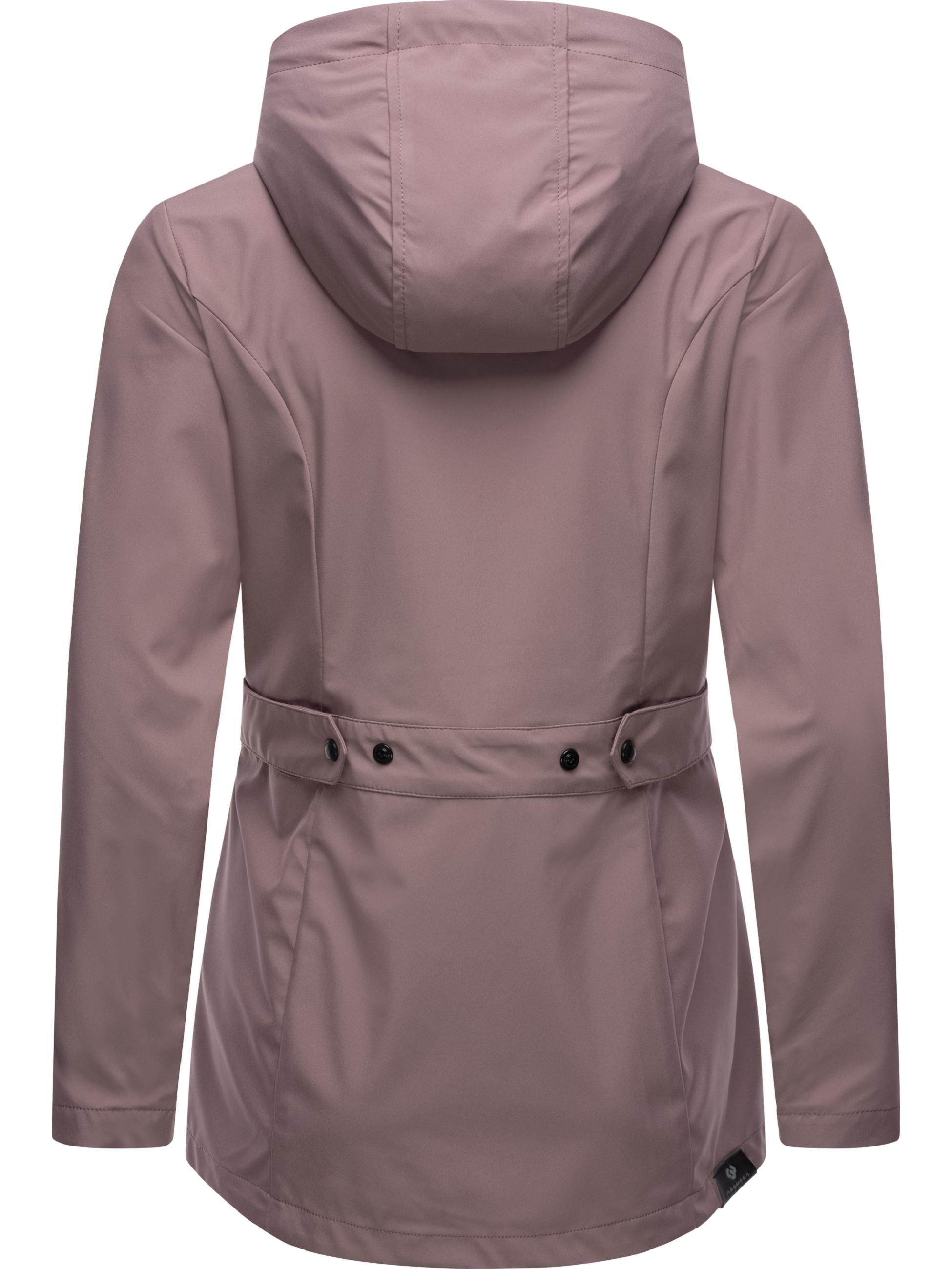 Ragwear Softshelljacke »Softshelljacke Margge Shell«, mit Kapuze, wasserdichte Damen Übergangsjacke mit großer Kapuze