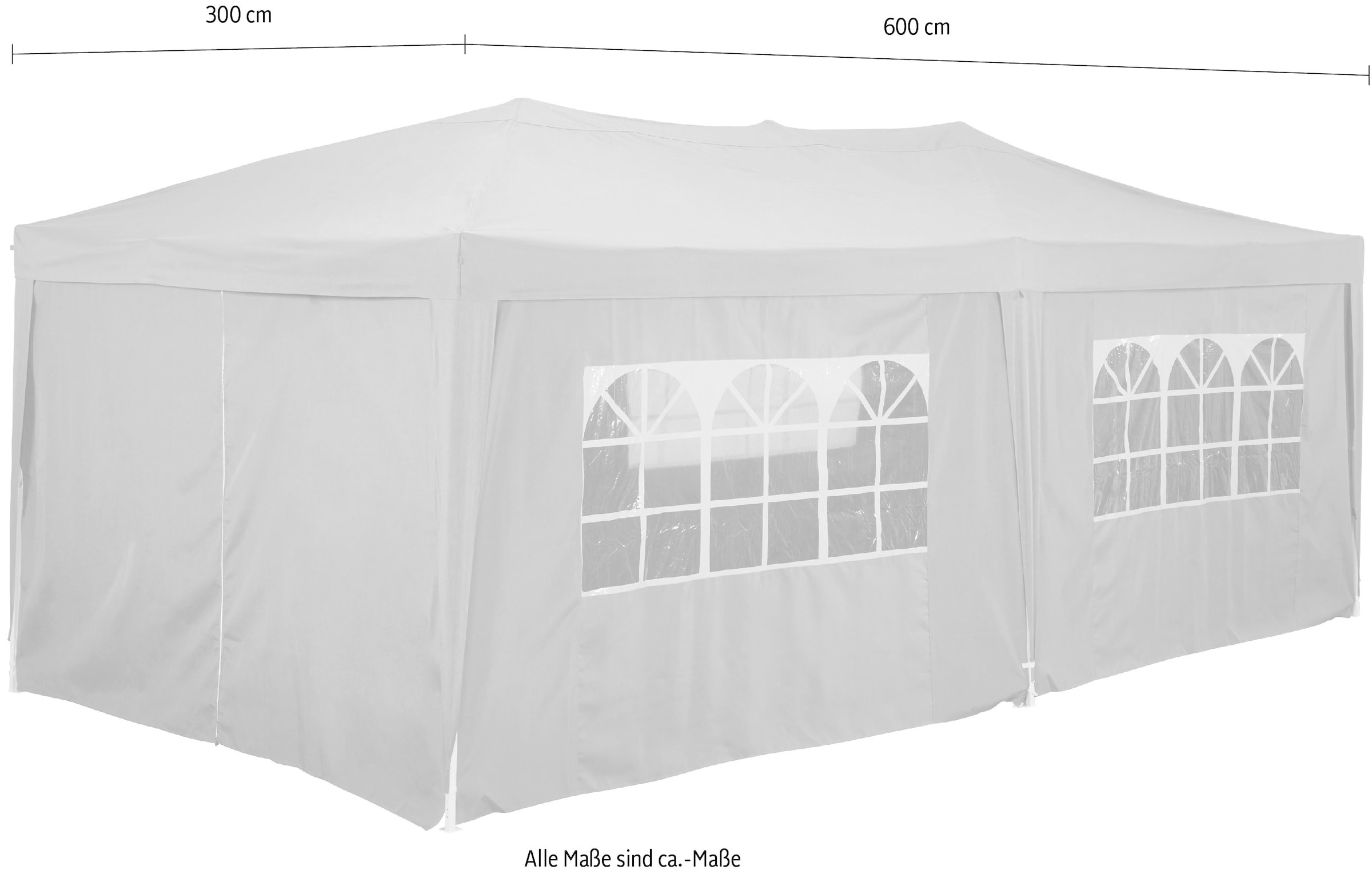KONIFERA Faltpavillon, (Set), BxT: 300x600 cm