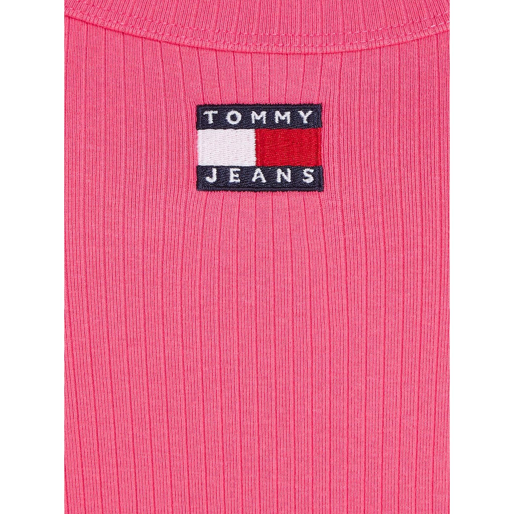Tommy Jeans Jerseykleid »TJW BADGE RIB BODYCON LS«