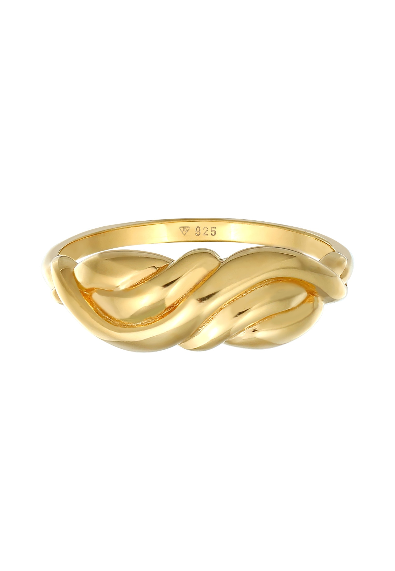 Elli Silberring »Ring Knoten Geschwungen Boho Style 925 Sterling Silber«