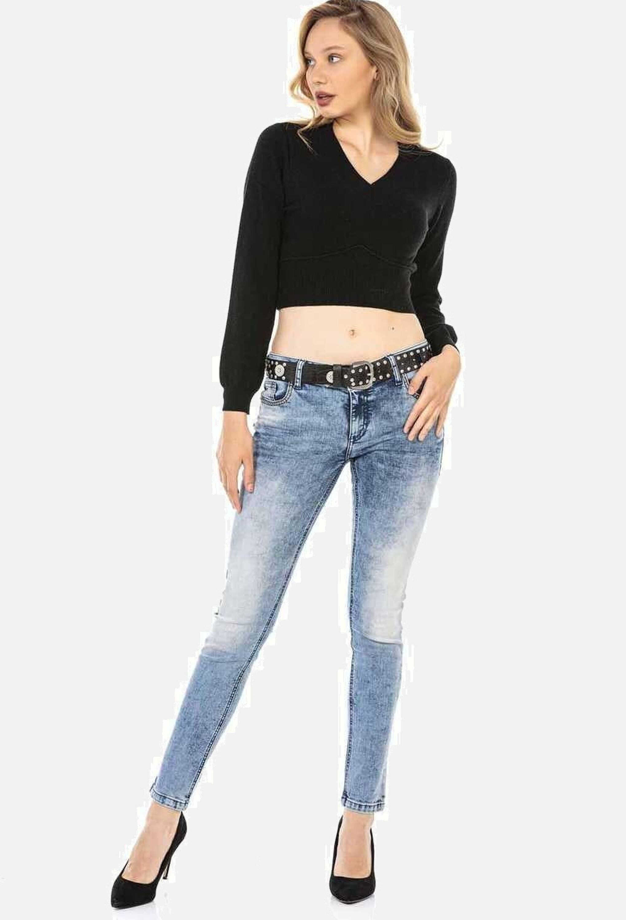 Cipo & Baxx Slim-fit-Jeans »Cipo & Baxx Jeans« Im 5-Pocket-Style, WD459