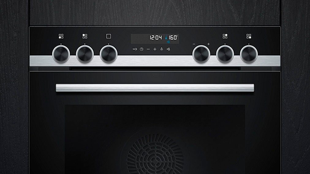 SIEMENS Elektro-Herd-Set »HE578BBS3«, mit Backwagen, Backwagen mit ausziehbarer Tür für bequemes Kochen & Backen