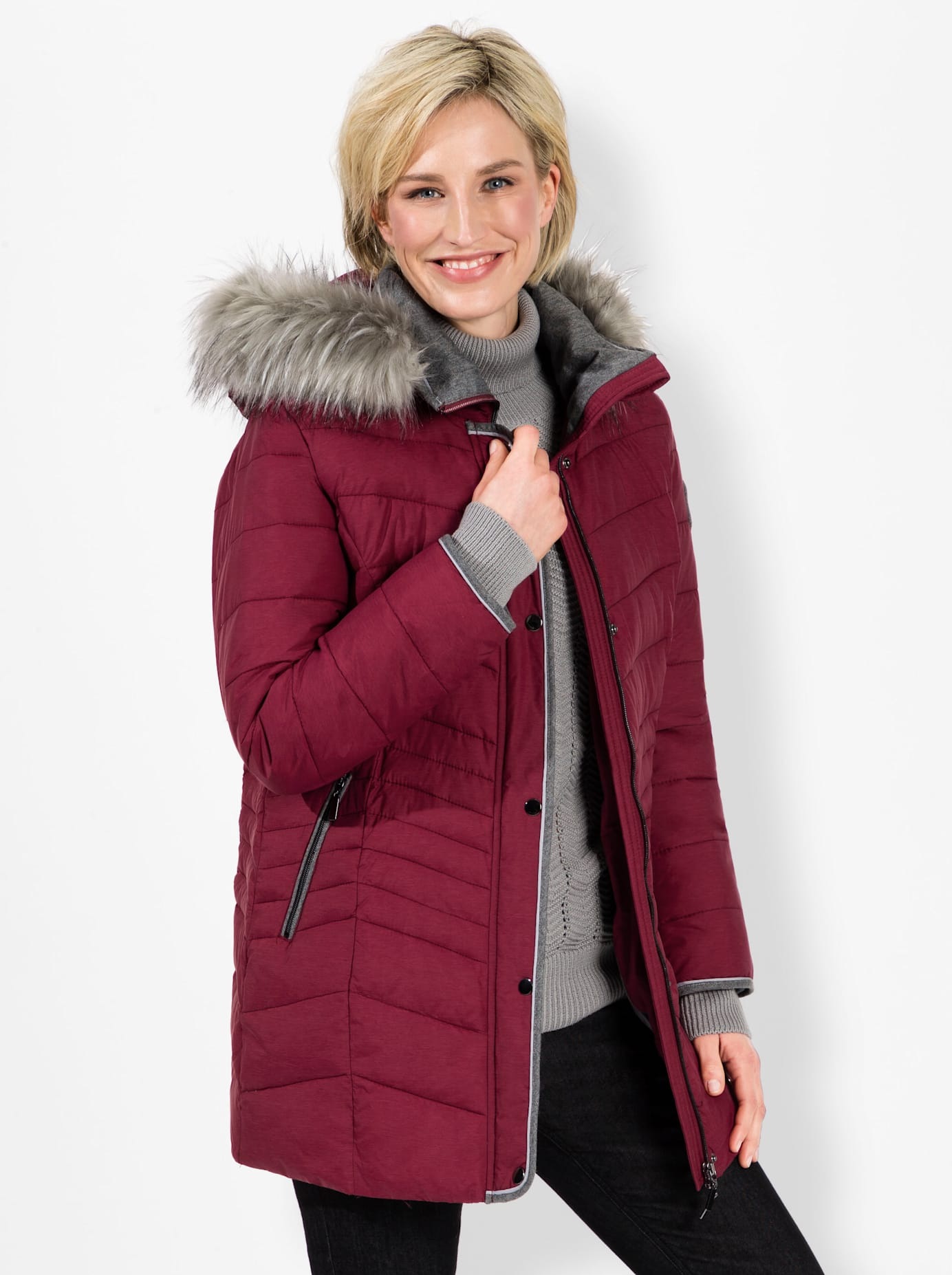Casual Looks Steppjacke, mit Kapuze