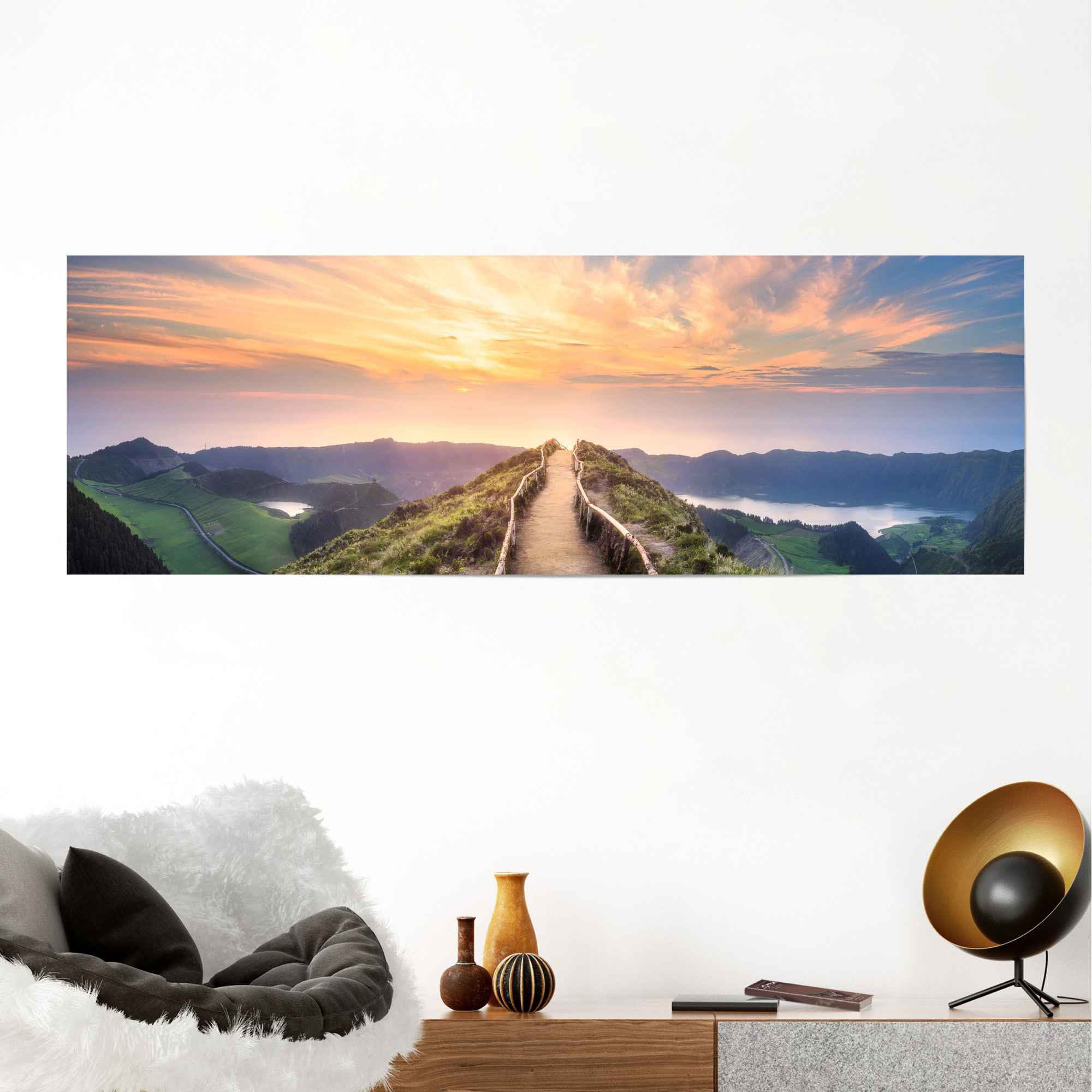Reinders! Poster »Morgenröte Sonnenaufgang - Ausblick - Landschaft - Berge« 1 Stk. tlg.