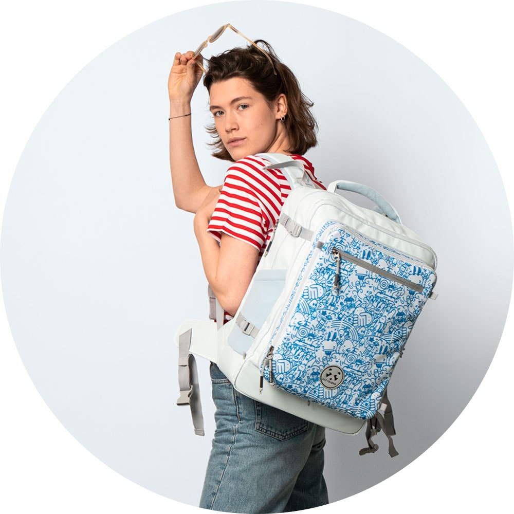 KATTBJØRN Schulrucksack »Eat My Style«, mit Laptopfach; alle Innen- und Außenstoffe aus recyceltem PET