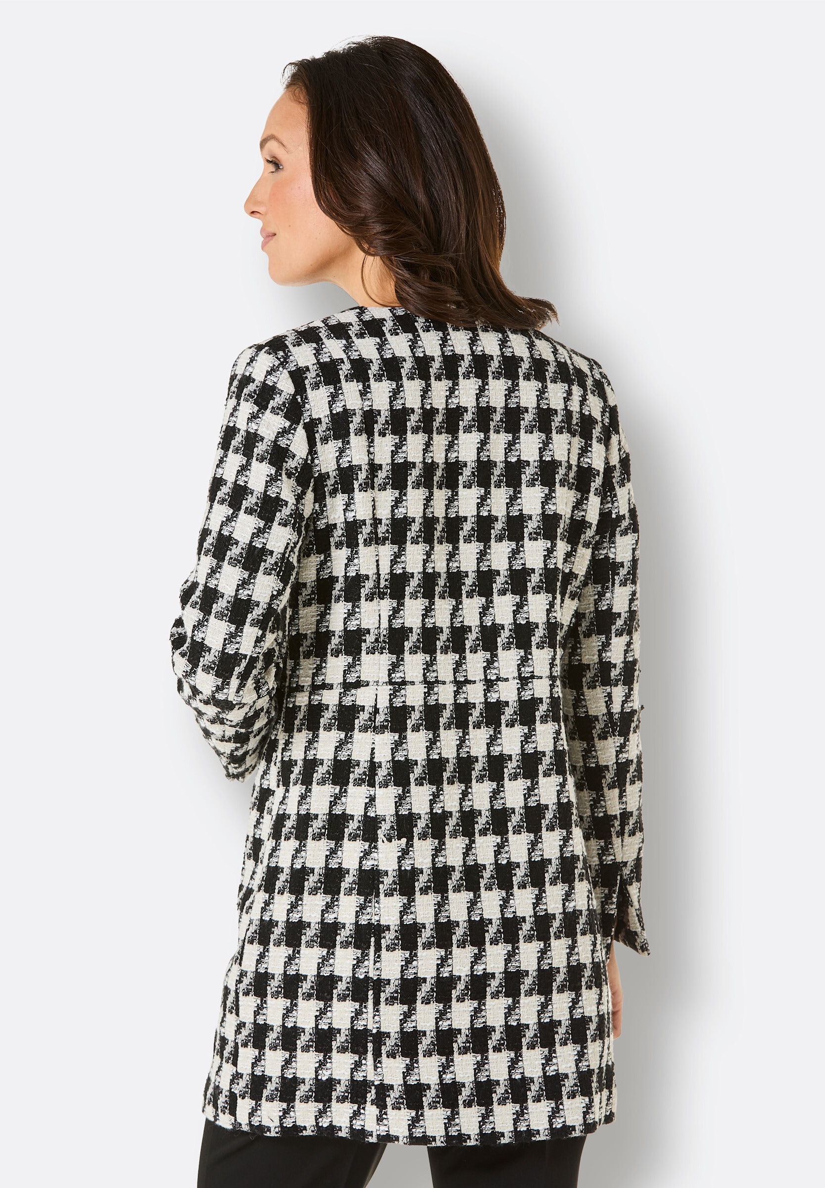 creation L Longblazer »Woll-Mix-Blazer Jacquardblazer mit 40% Wolle«
