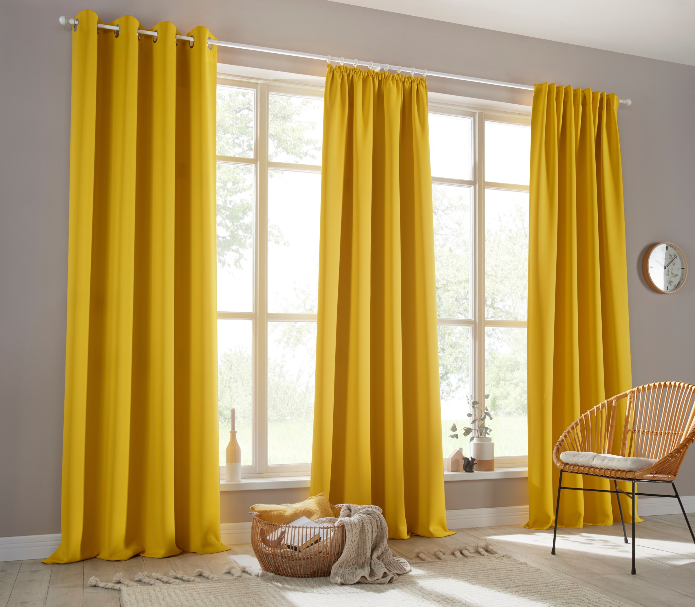 my home Vorhang »Sola«, (1 cm Überbreite Breite einfarbig, cm, St.), Verdunkelung, 270 online 130 und kaufen