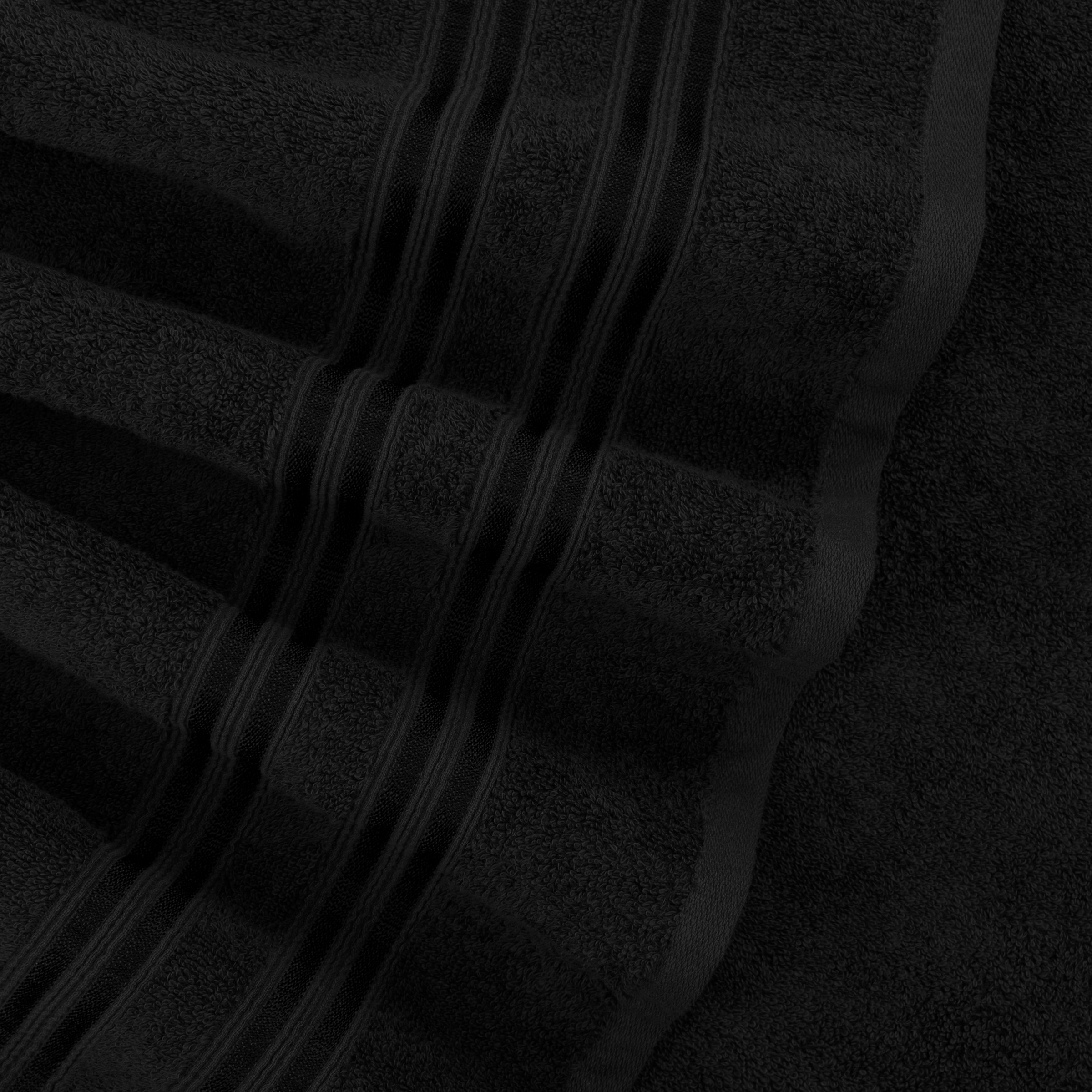 HAMMETEX Duschtuch »2er Set Badetücher 70x140 cm, 100% Baumwolle, Weich & Saugstark« mit Bordüre, einfarbig, weich