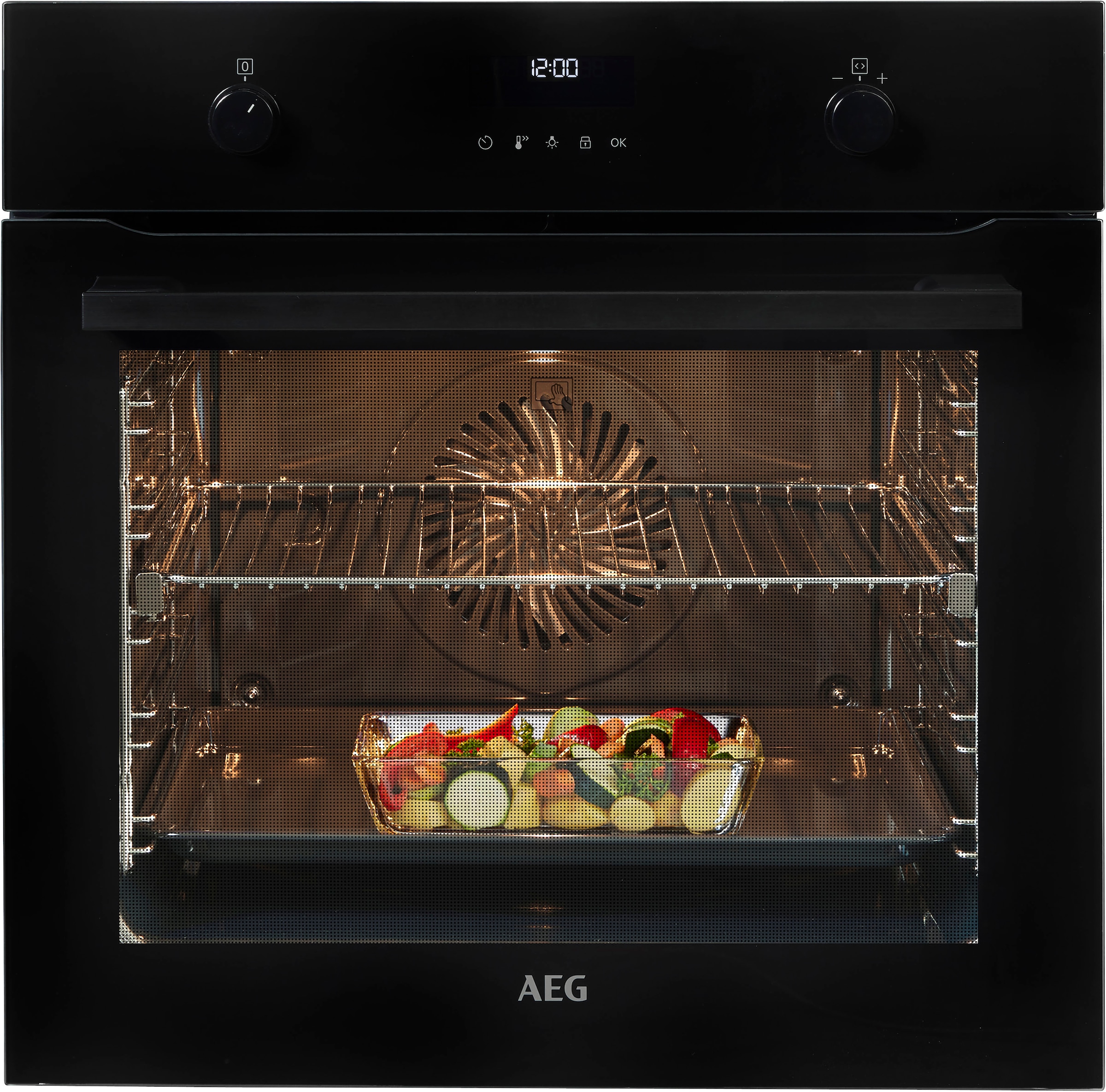 AEG Pyrolyse Backofen Serie 6000 »BPE535060B 944 188 762«, mit 1-fach-Teleskopauszug, Pyrolyse-Selbstreinigung