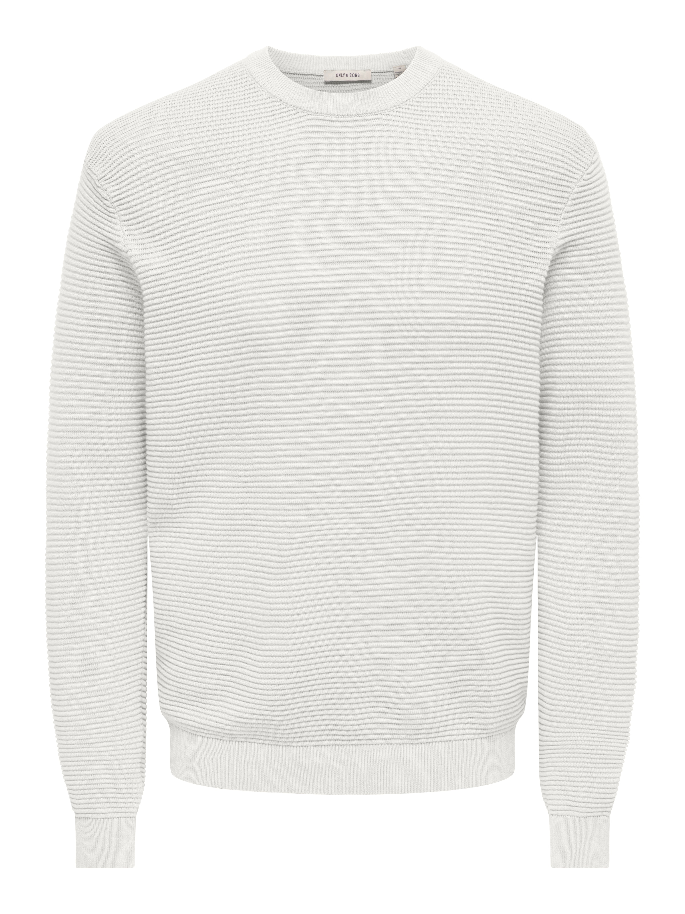 ONLY & SONS Rundhalspullover »ONSRON REG LS CREW NECK KNIT NOOS« Baumwolle, regular fit