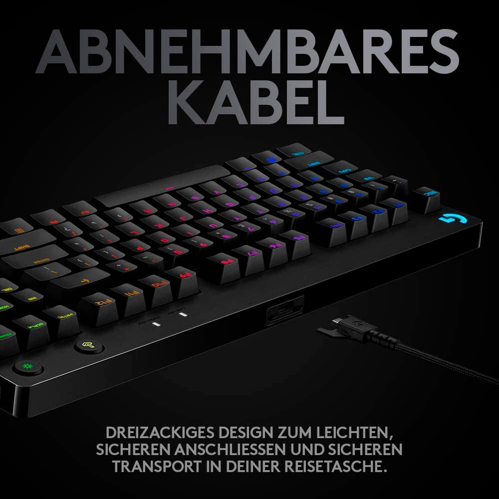 Logitech G Gaming-Tastatur »G PRO Mechanical Gaming Keyboard Clicky«, (Ziffernblock), Nummernblock