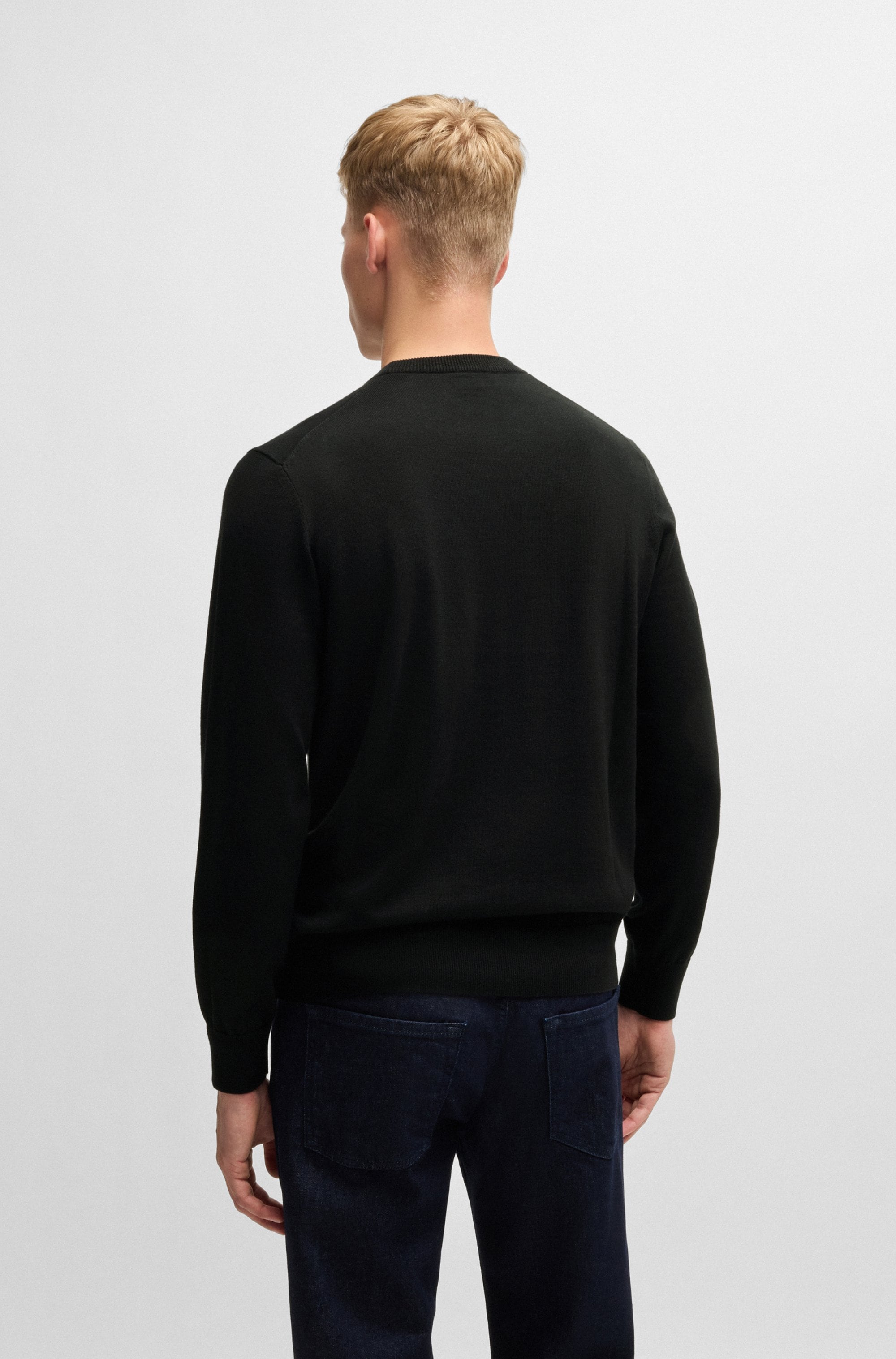 BOSS ORANGE Strickpullover »Kanovano_S 1026«, mit Rundhalsausschnitt