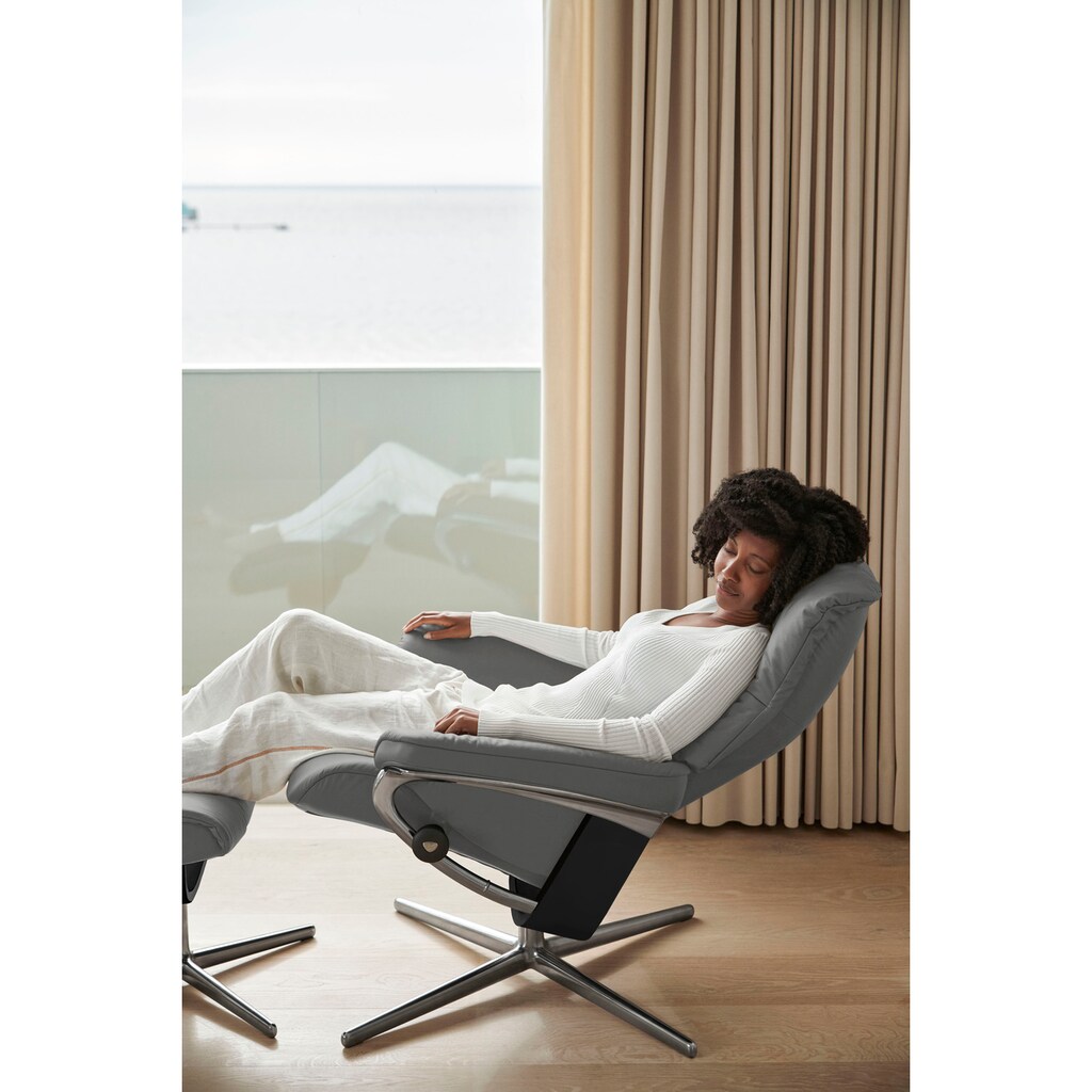 Stressless® Fußhocker »Mayfair«, mit Cross Base, Größe S, M & L, Holzakzent Schwarz