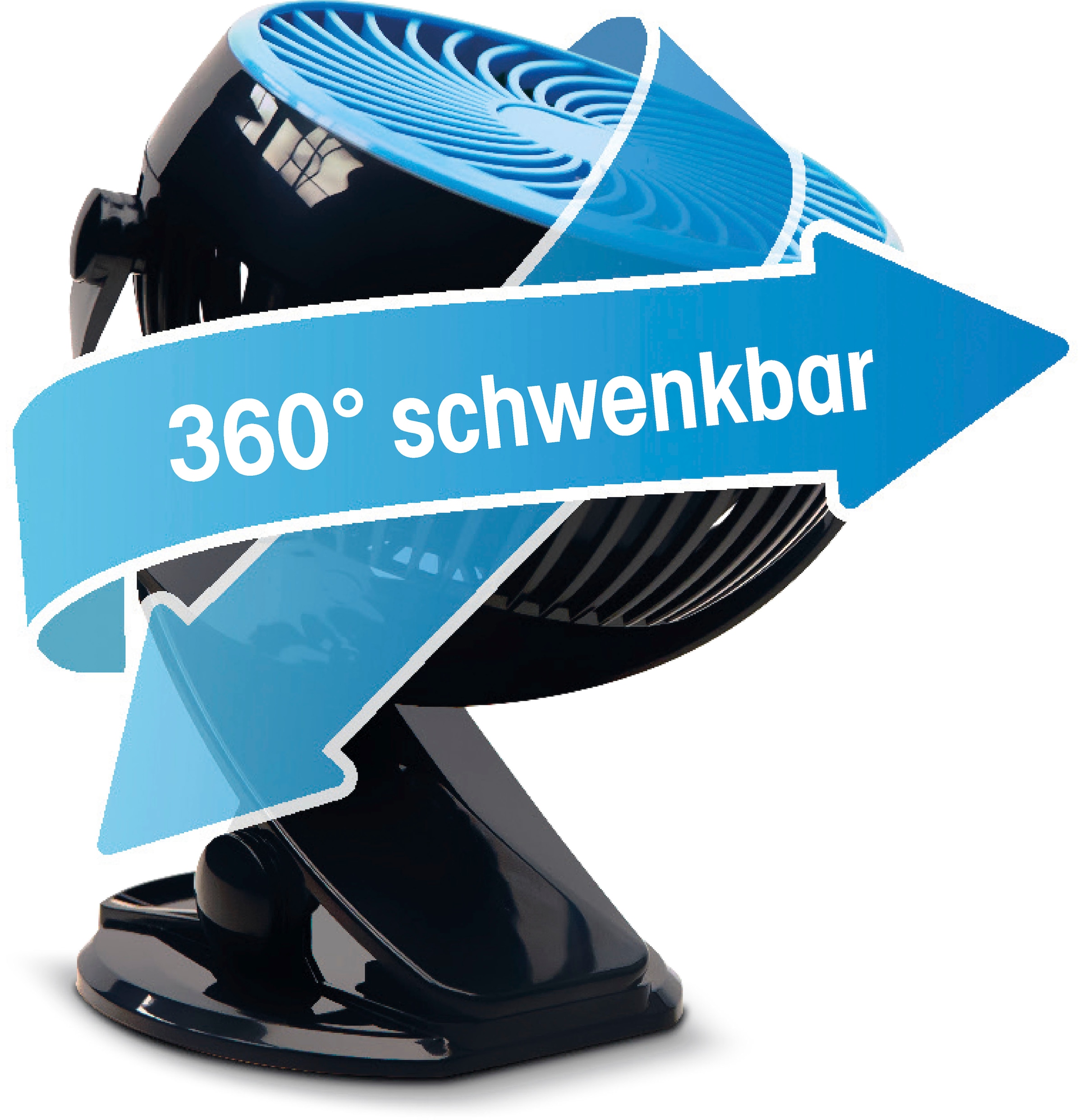 MediaShop Standventilator »Go Fan«, schwarz