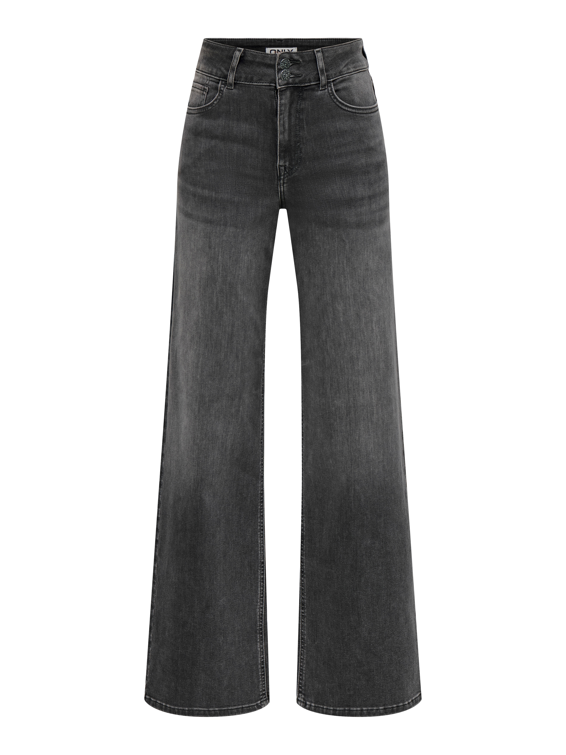 ONLY High-waist-Jeans »ONLMADISON BLUSH HW WD DB BT SIK221 NOOS« hohe Leibhöhe, weite Beinform, gewaschener Denim-Look