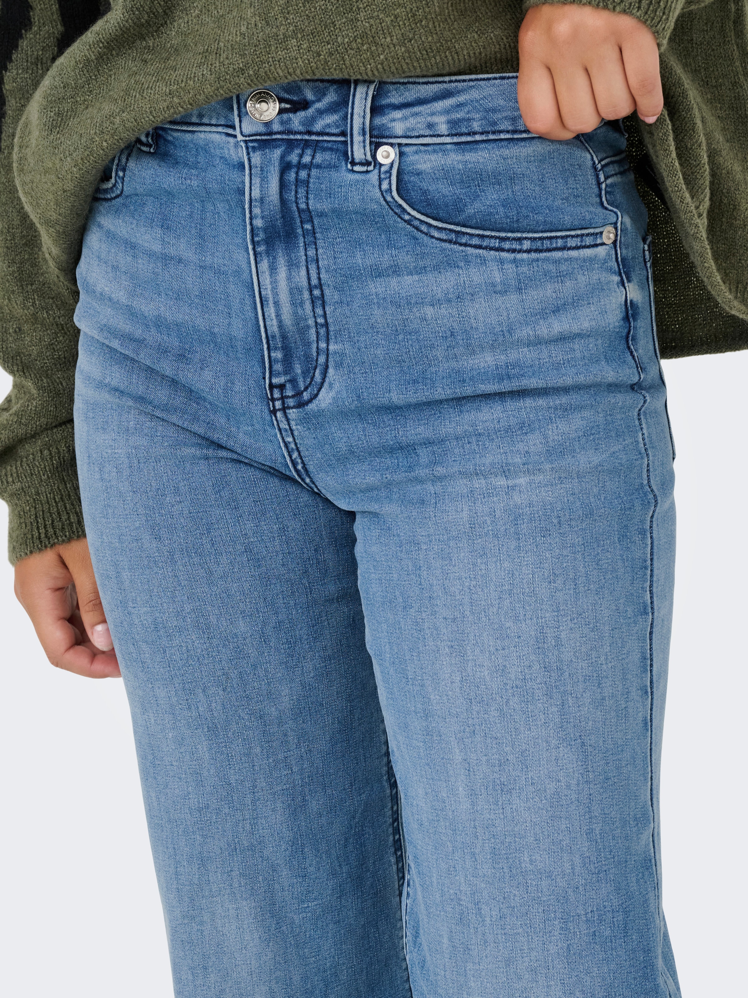 ONLY High-waist-Jeans »ONLJUICY-WAUW HW WIDE DNM GUA113 NOOS«