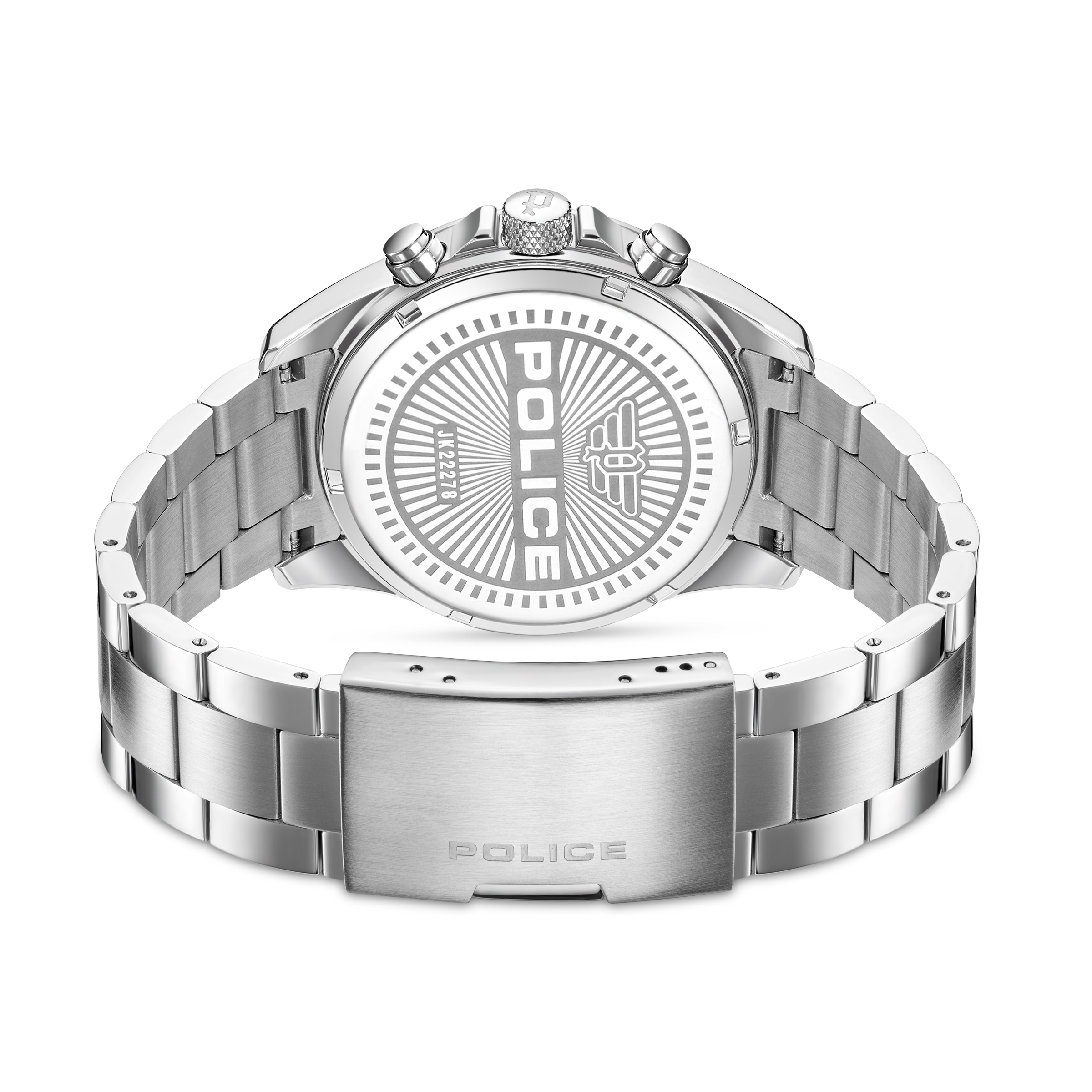 Police Quarzuhr »Defender« Armbanduhr, Herrenuhr, Edelstahlarmband, Ideal auch als Geschenk