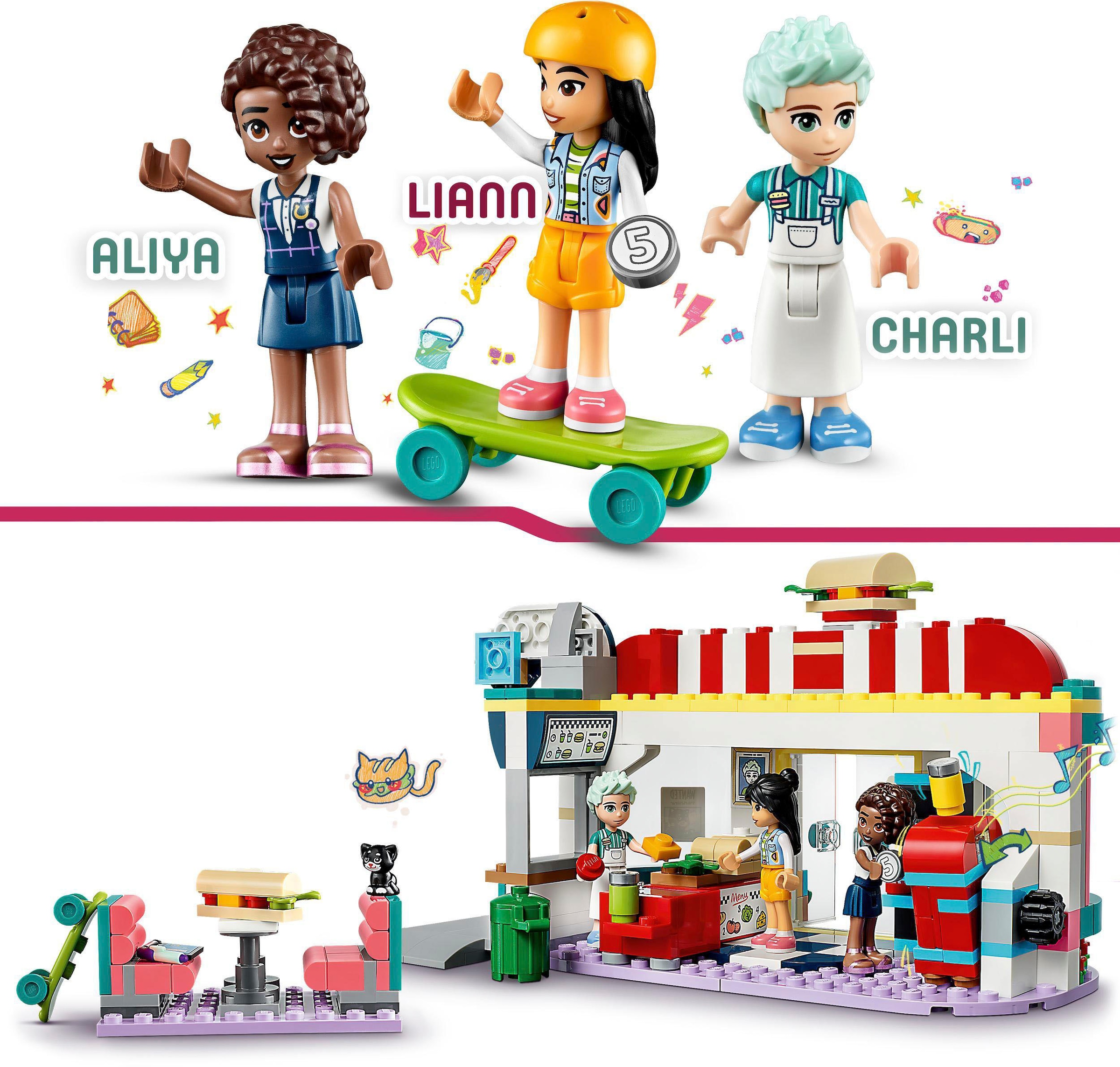 LEGO® Konstruktionsspielsteine »Restaurant (41728), LEGO® Friends«, (346 St.), Made in Europe