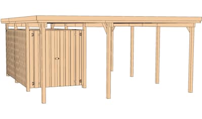 Einzelcarport »607 Gr.1«, Holz, 270 cm, braun