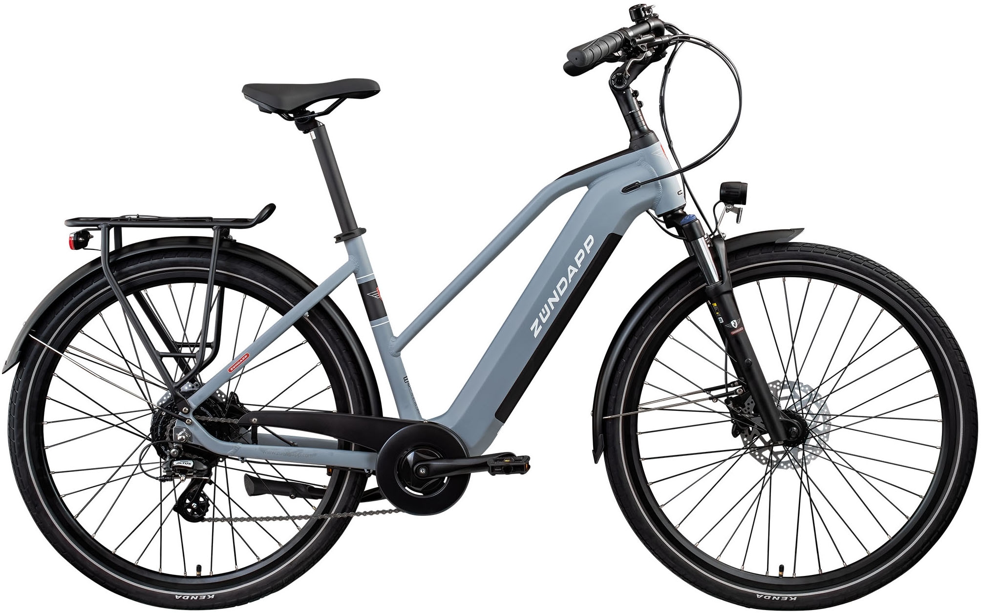 Zündapp "Z810" 8 Gang Shimano Altus RD-M310 Schaltwerk Kettenschaltung Heckmotor 250 W Pedelec, Elektrofahrrad für Damen