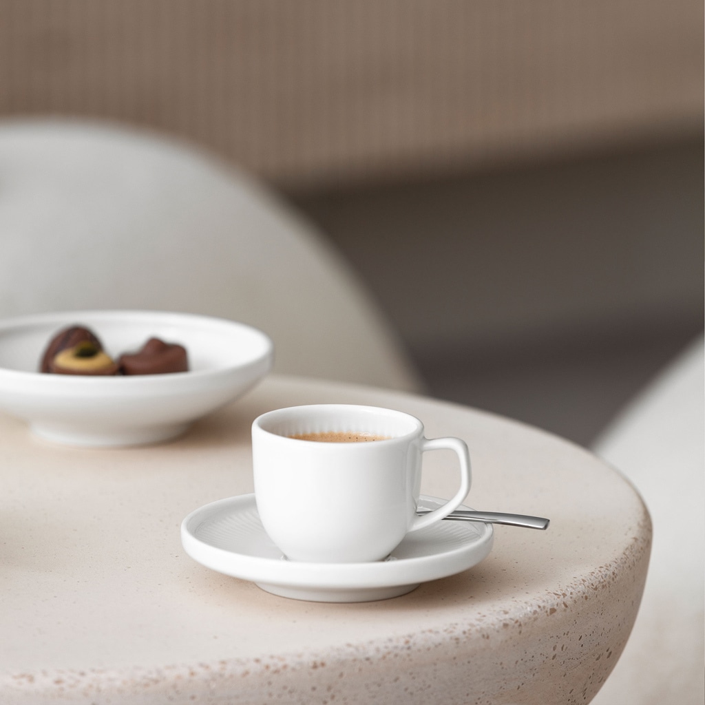 Villeroy & Boch Tasse »Espressotassen mit Untertassen Afina 50 ml 6er Set weiß«