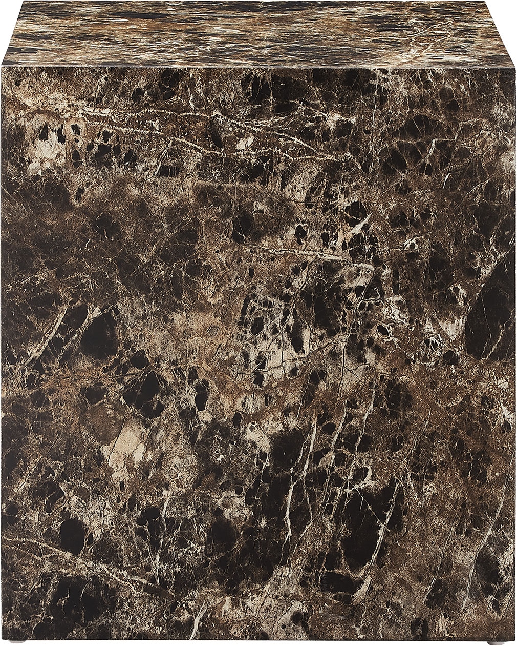 SalesFever Beistelltisch, quadratisch 45x45 cm, in Marmoroptik foliert