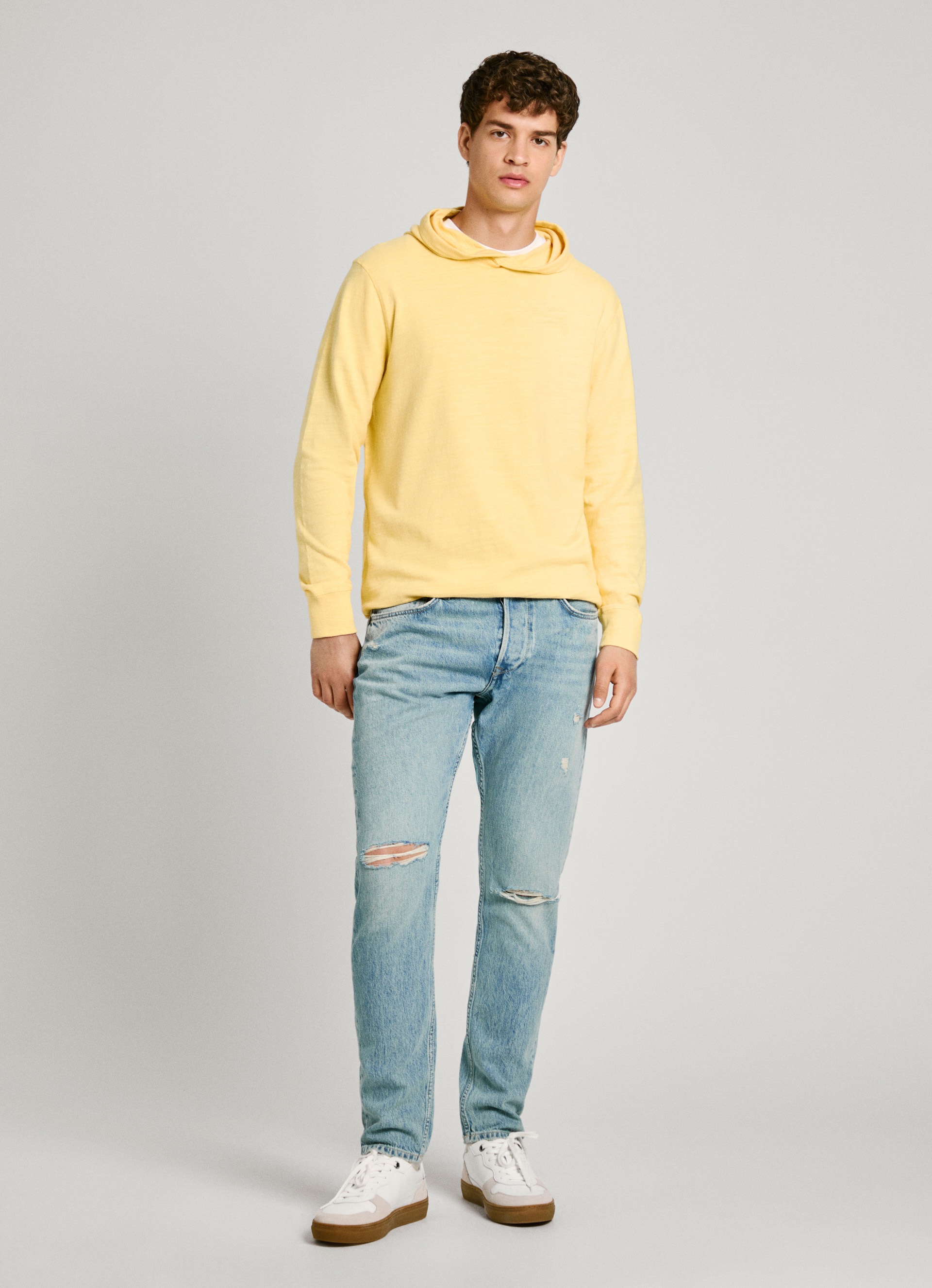 Pepe Jeans Kapuzenshirt »ABRAHAM«, mit verstellbarem Band am Saum