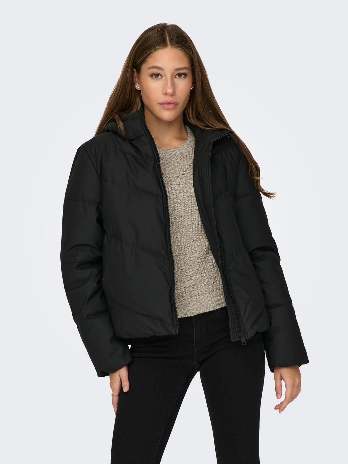 JDY Steppjacke »JDYARNHEM WATER REP SHORT PUFFA OTW NOOS«, mit Kapuze