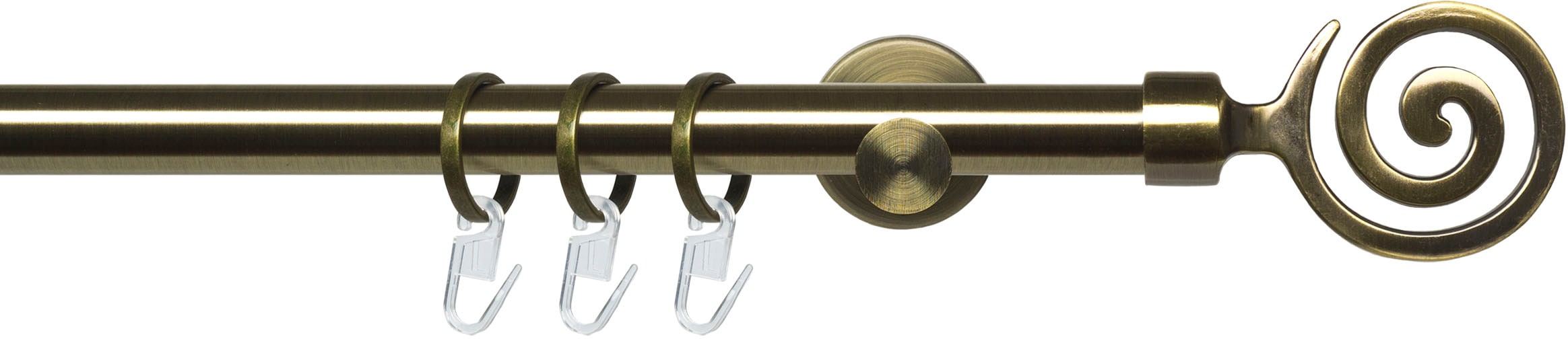 Liedeco Gardinenstange »Stilgarnitur 20 mm Blues Eric« Ø 20 mm 1 läufig-läufig Fixmaß Gardinenstange Komplett