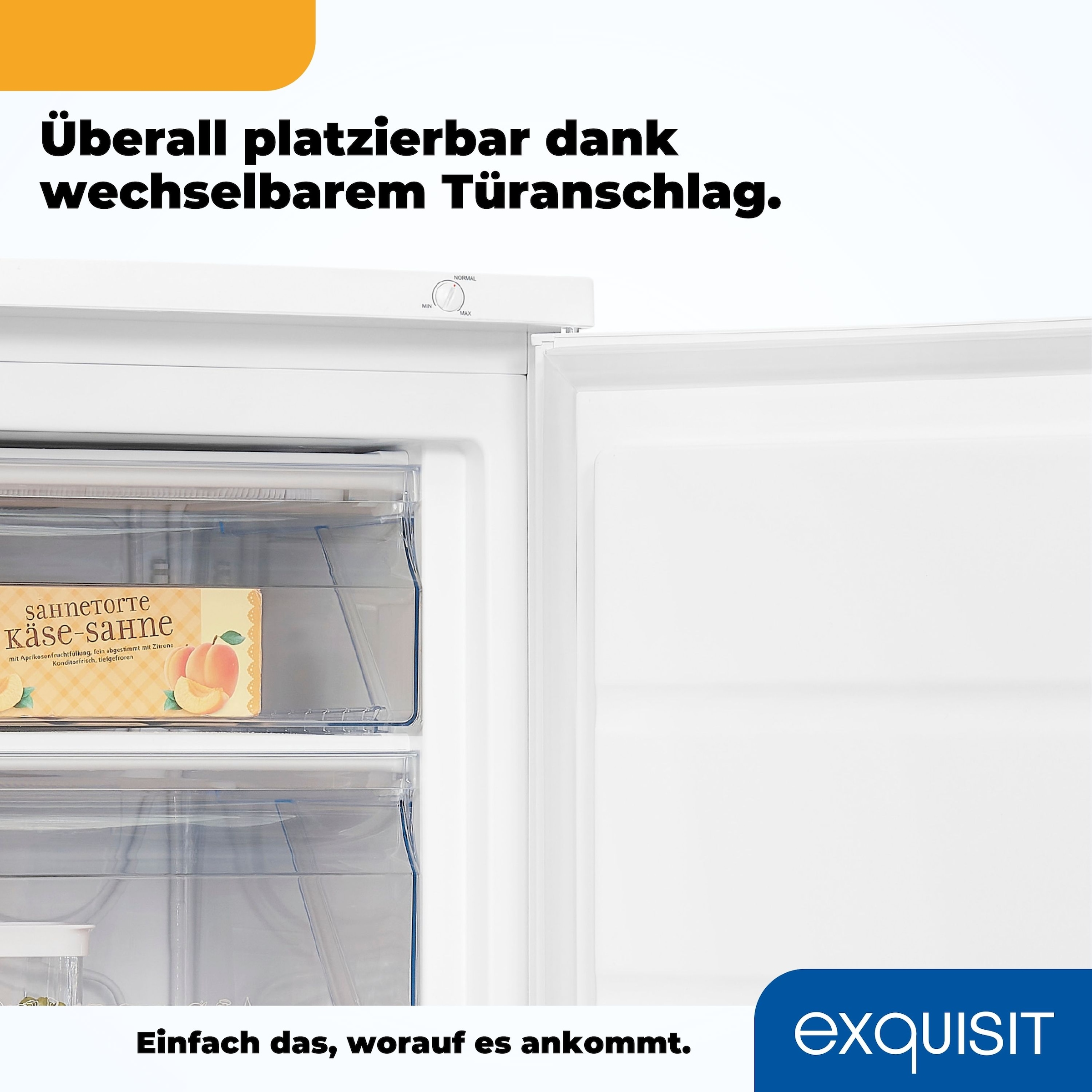 exquisit Gefrierschrank »GS81-H-010E«, 84,5 cm hoch, 56 cm breit, 85 L Volumen, 4 Sterne Gefrieren