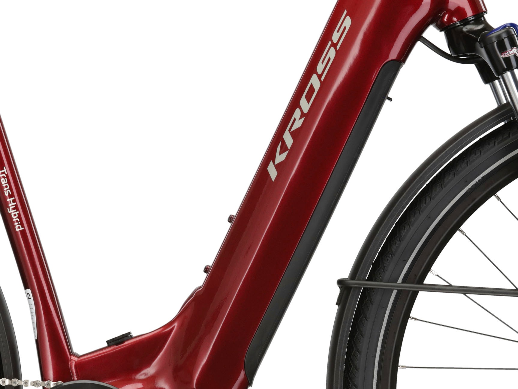 Kross E-Bike »E-Trekkingrad Trans Hybrid LS 3.0 28 Zoll rot«, 8 Gang, Shimano, Acera T3000, Mittelmotor 250 W, Pedelec, Elektrofahrrad für Damen und Herren
