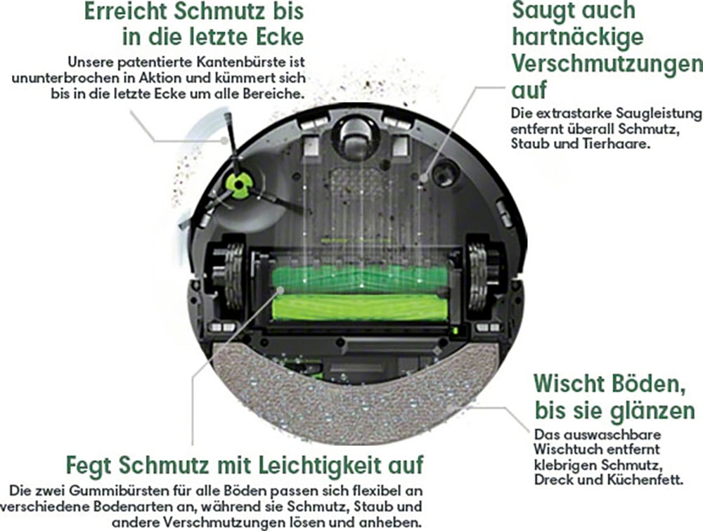 iRobot Saugroboter »Roomba Combo j7 (c715840)«, Saug- und Wischroboter