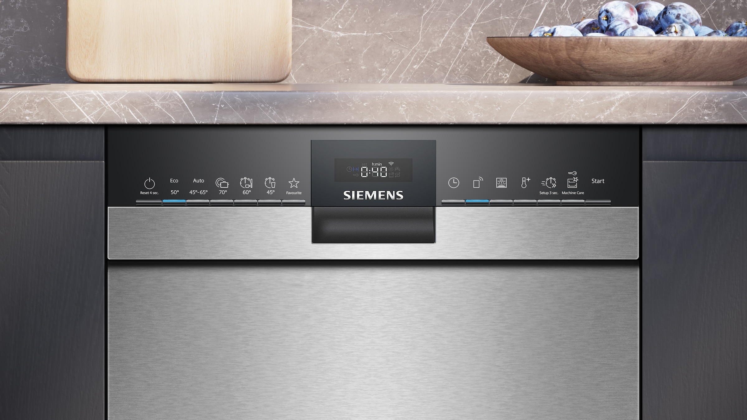 SIEMENS Unterbaugeschirrspüler iQ300 »SR43ES25ME« 10 tlg. Maßgedecke