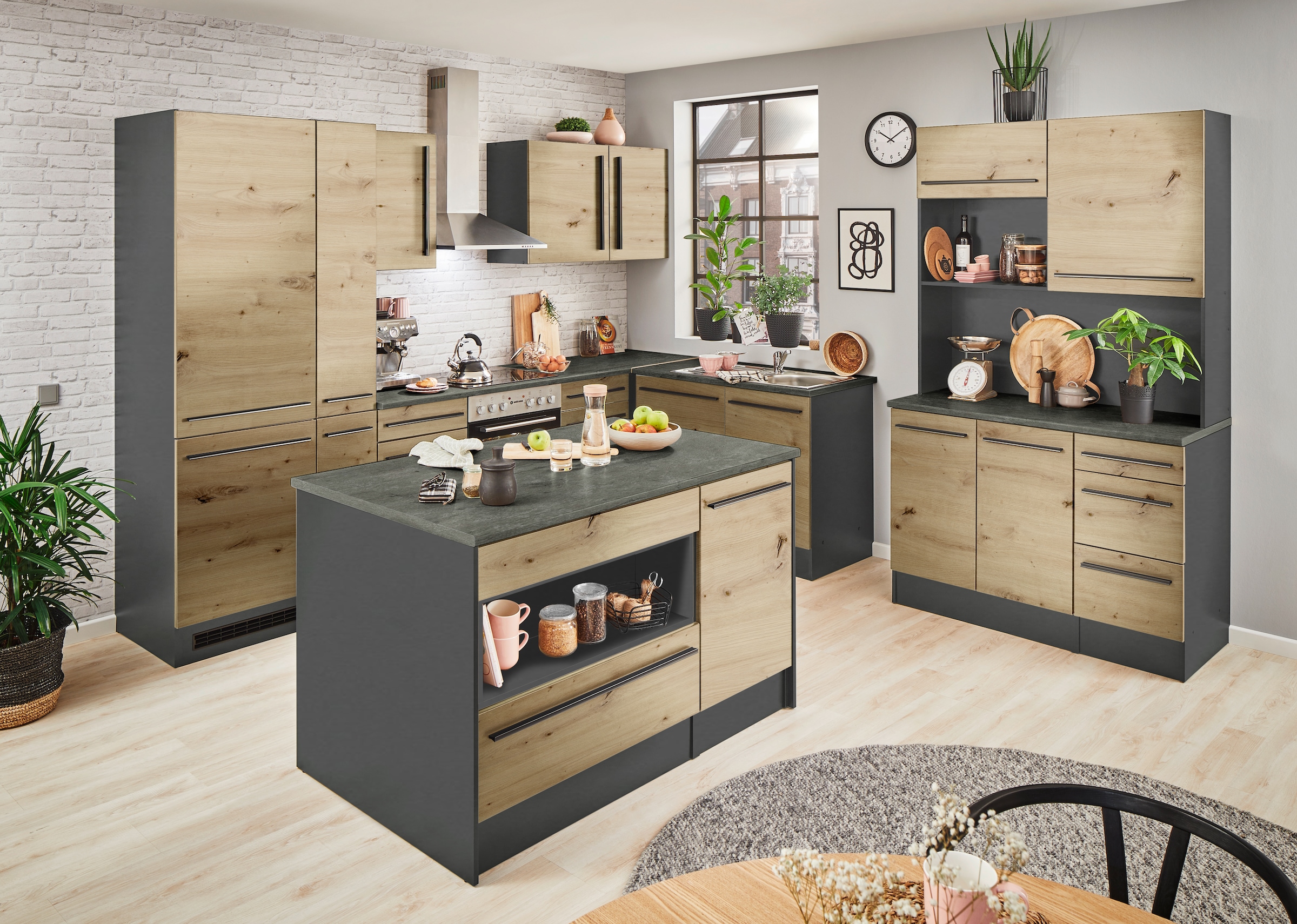 BASIC by Balculina Buffet »Jazz« 1 Stk. tlg. Breite 120cm, Türen, Schubkästen, offenes Fach