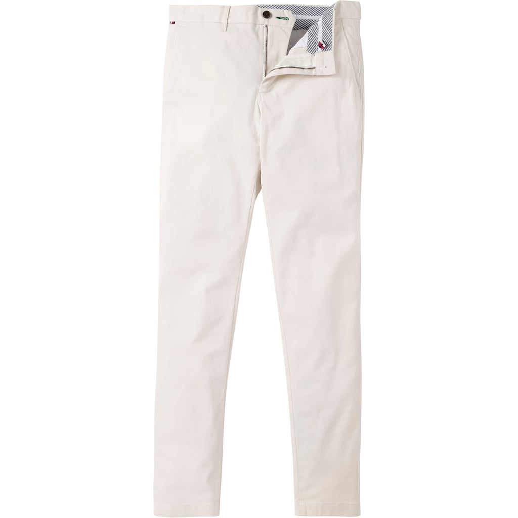 Tommy Hilfiger Chinohose »BLEECKER CHINO 1985 PIMA COTTON«, mit dezenter Labelflag über der Gesäßtasche