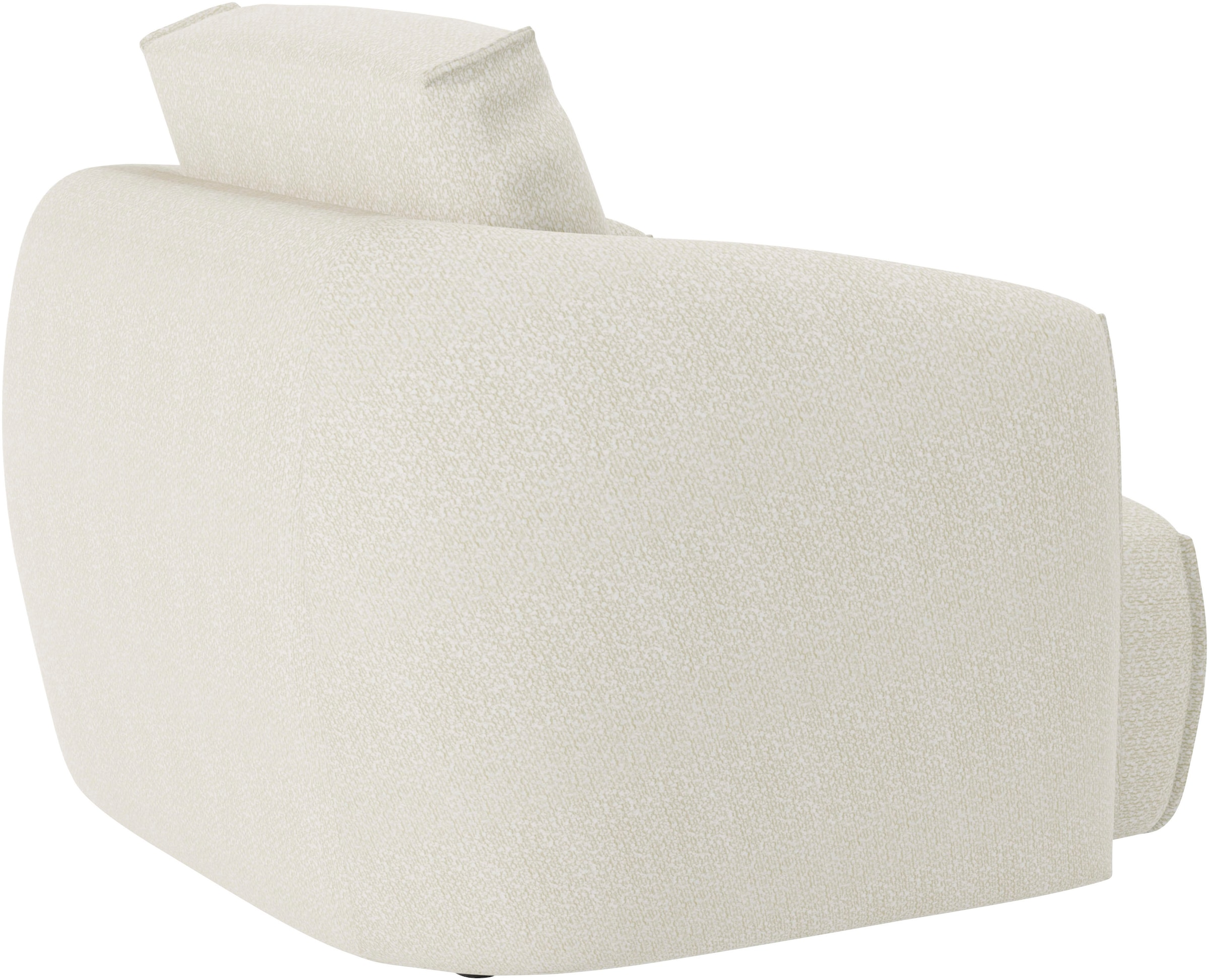 TRENDMANUFAKTUR Sessel »Shawn, Loungesessel, Designsessel mit elegant geschwungen Armlehnen«, organische Form, bequem, mit hochwertigem Bezug