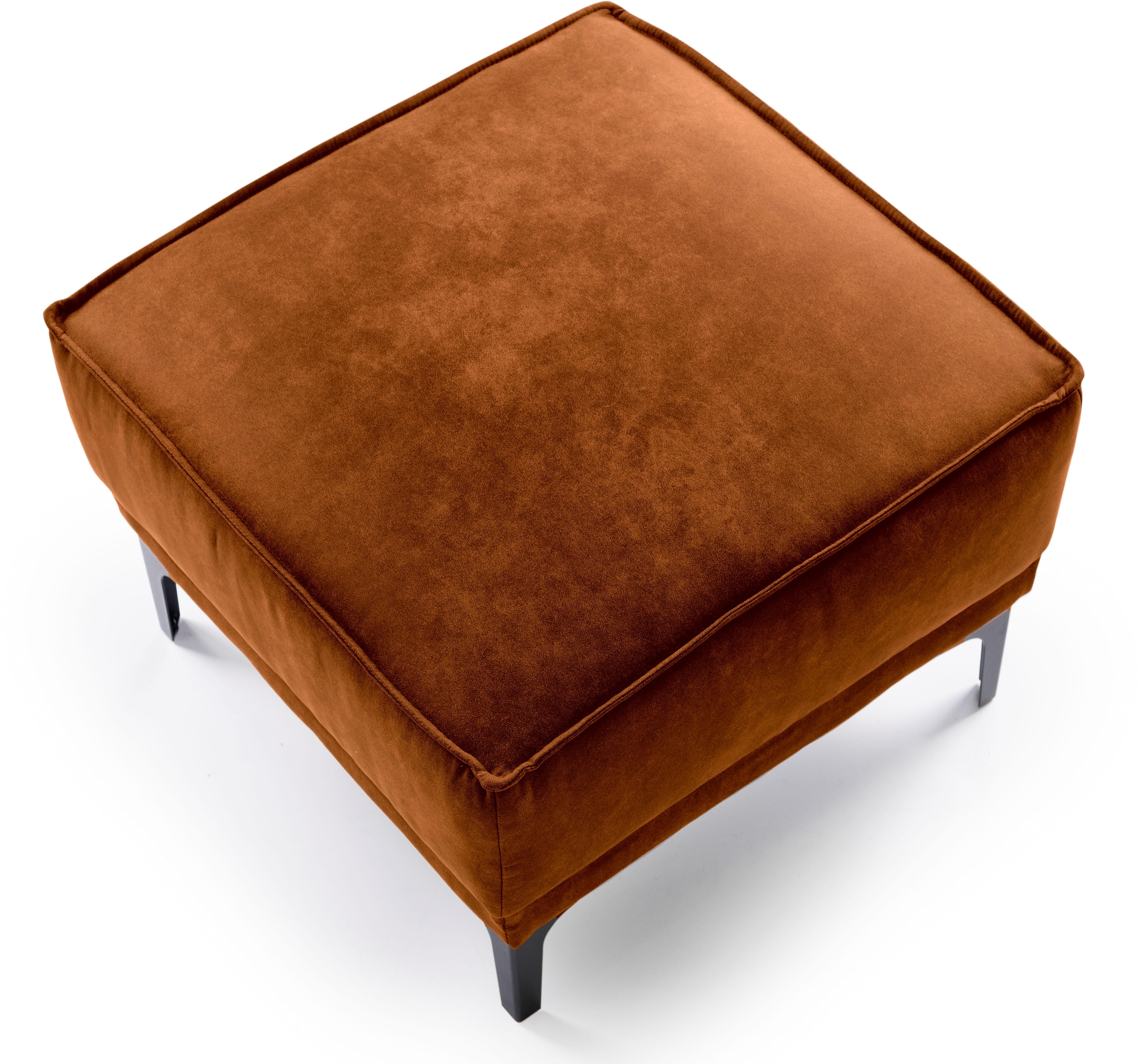 Places of Style Polsterhocker »Oland«, passend zur Serie OLAND, Skandi-Design, Metallfüße