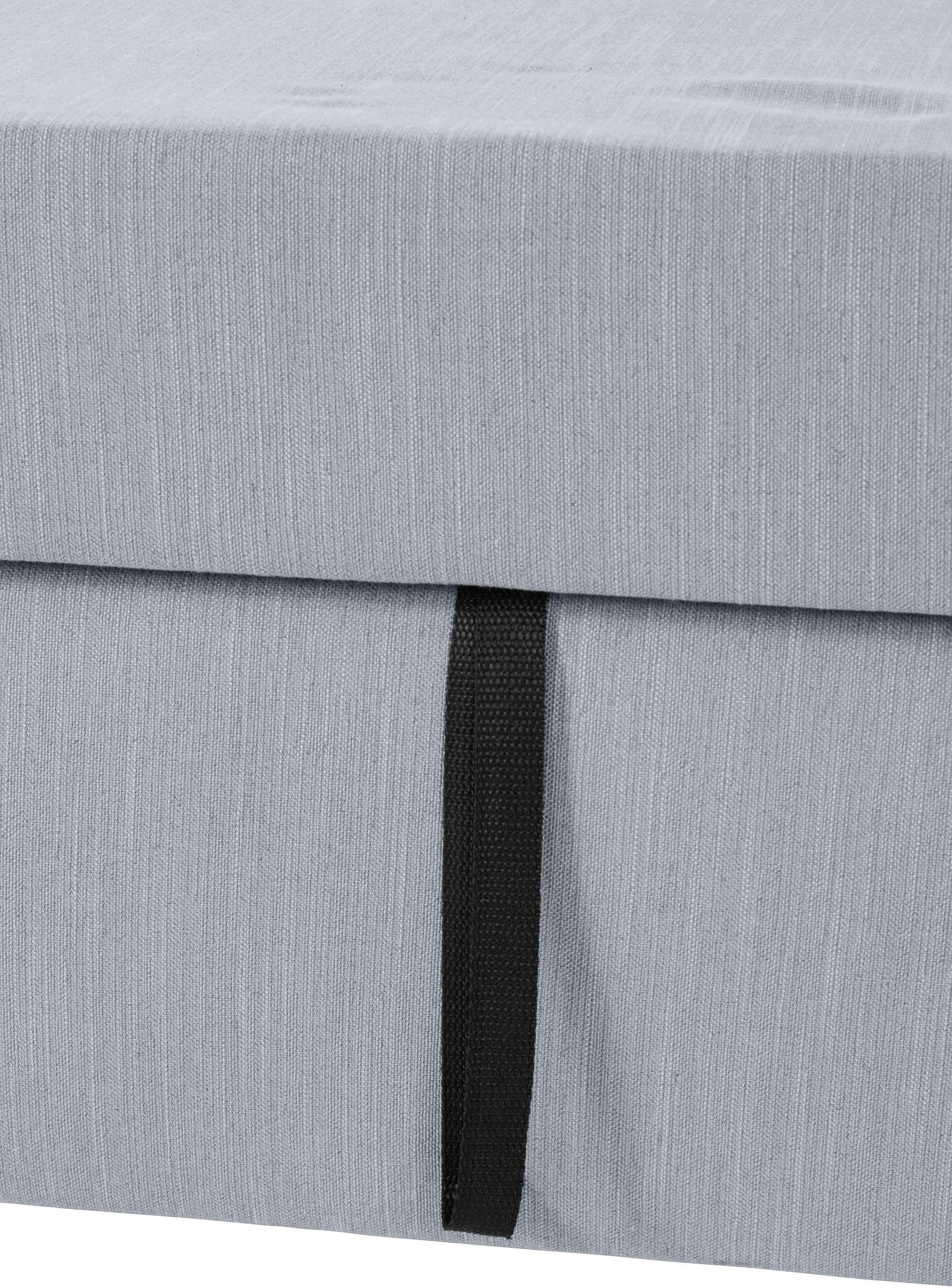 OTTO products Ecksofa »Grazzo, zeitlos und elegant, mit moderner Sitzheftung, L-Form«, hochwertige Stoffe aus recyceltem Material, Steppung im Sitzbereich