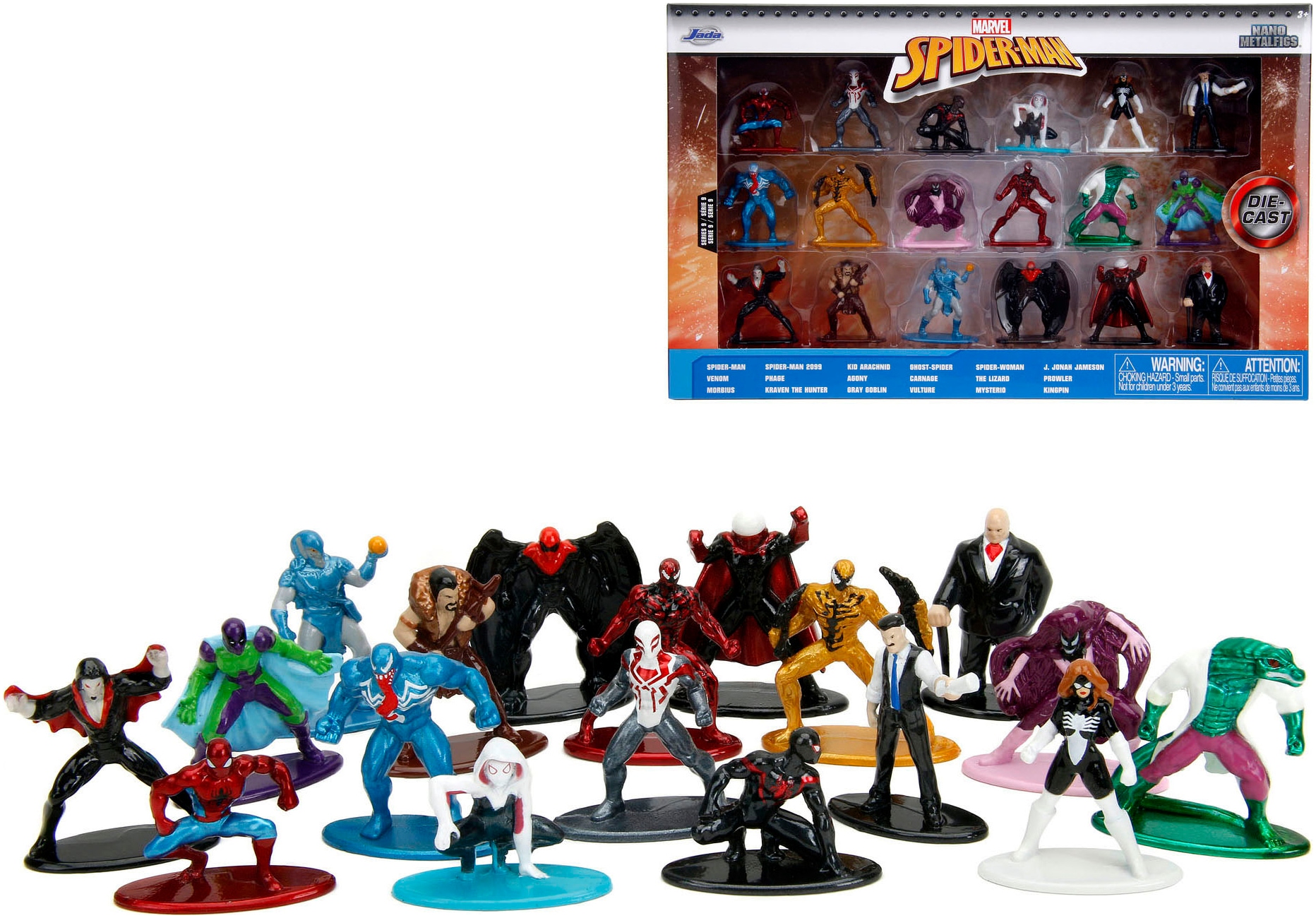 Spielfigur »Marvel, Spiderman, Multi Pack Nano Metalfigs, Serie 9«, DIE-CAST