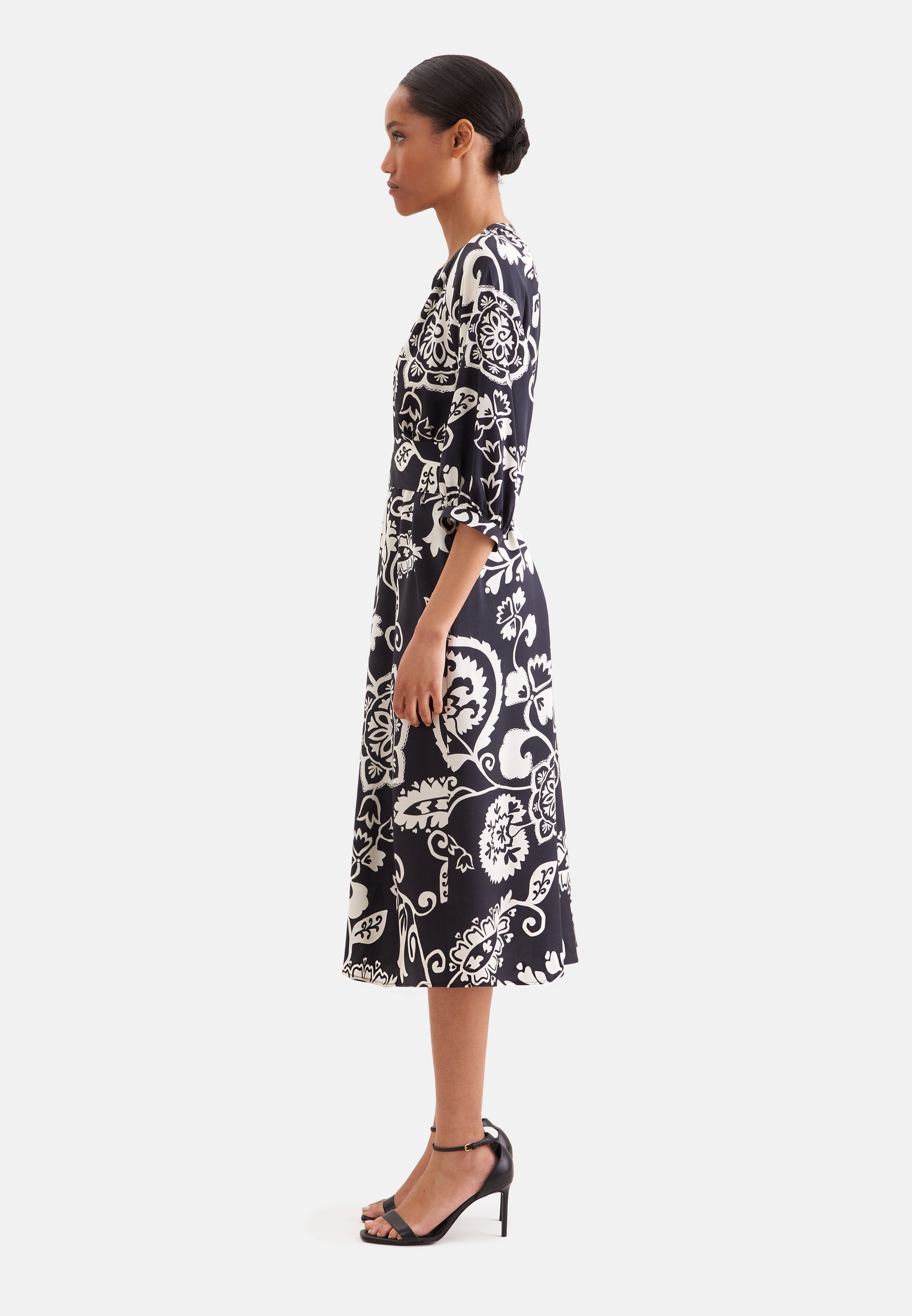 seidensticker Sommerkleid 3/4 V-Neck Uni
