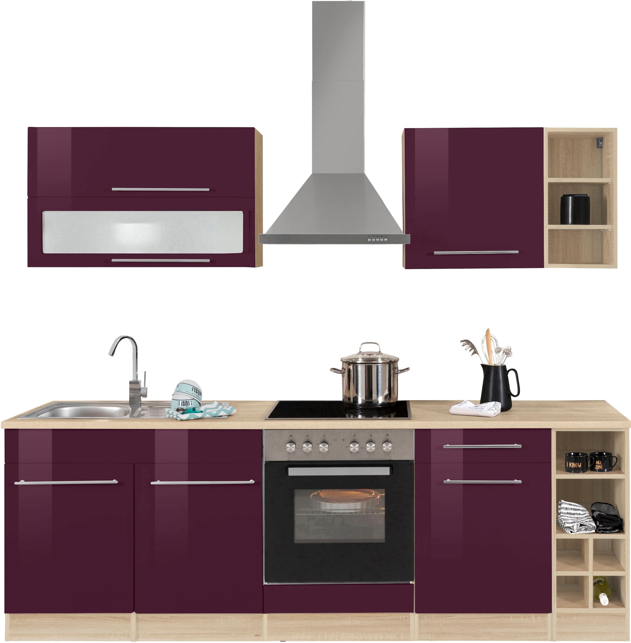 KOCHSTATION Küchenzeile »KS-Eton«, ohne E-Geräte, Breite 240 cm