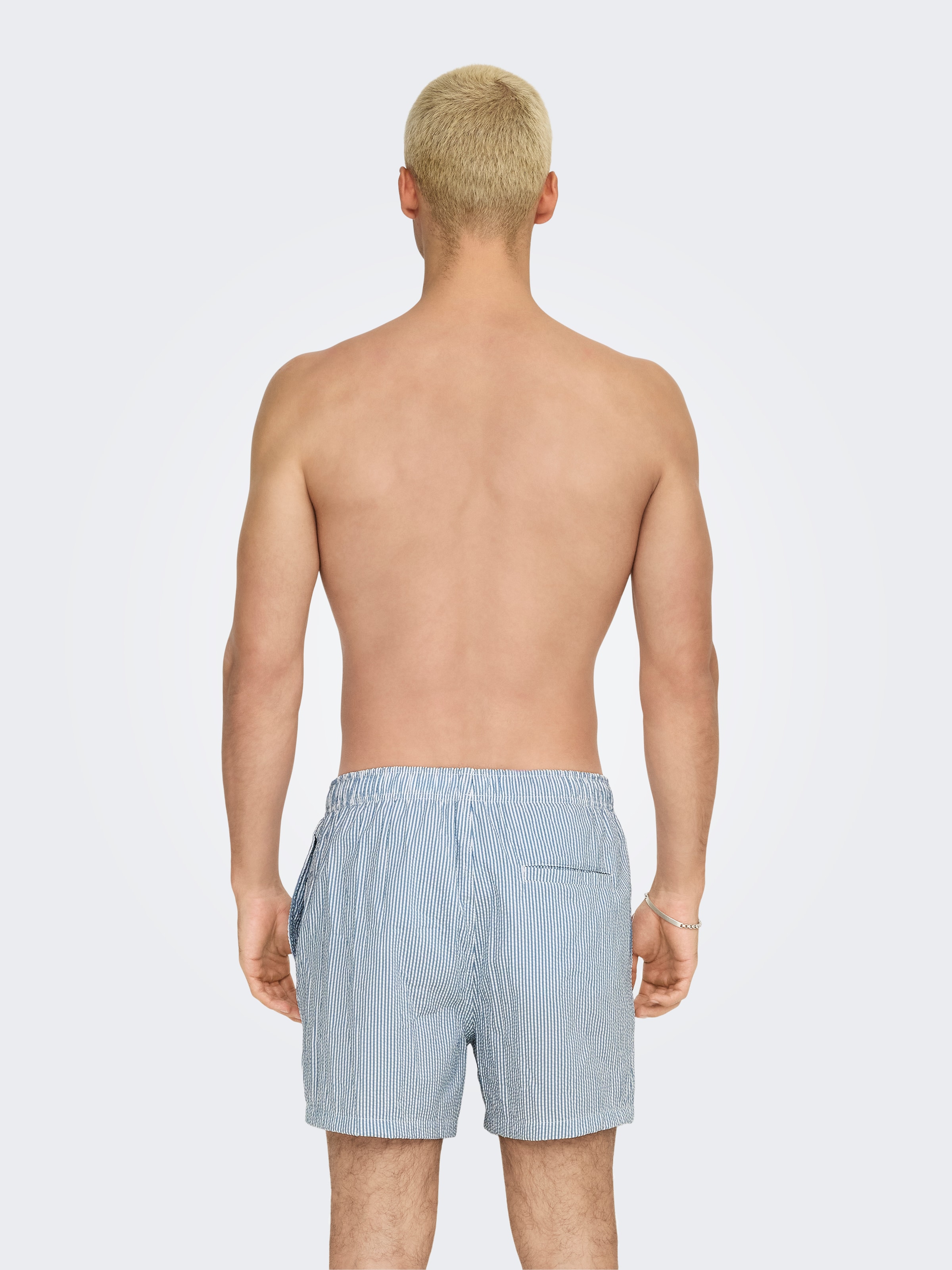 ONLY & SONS Badehose »ONSTED STRIPE SEERSUCKER SWIM NOOS«
