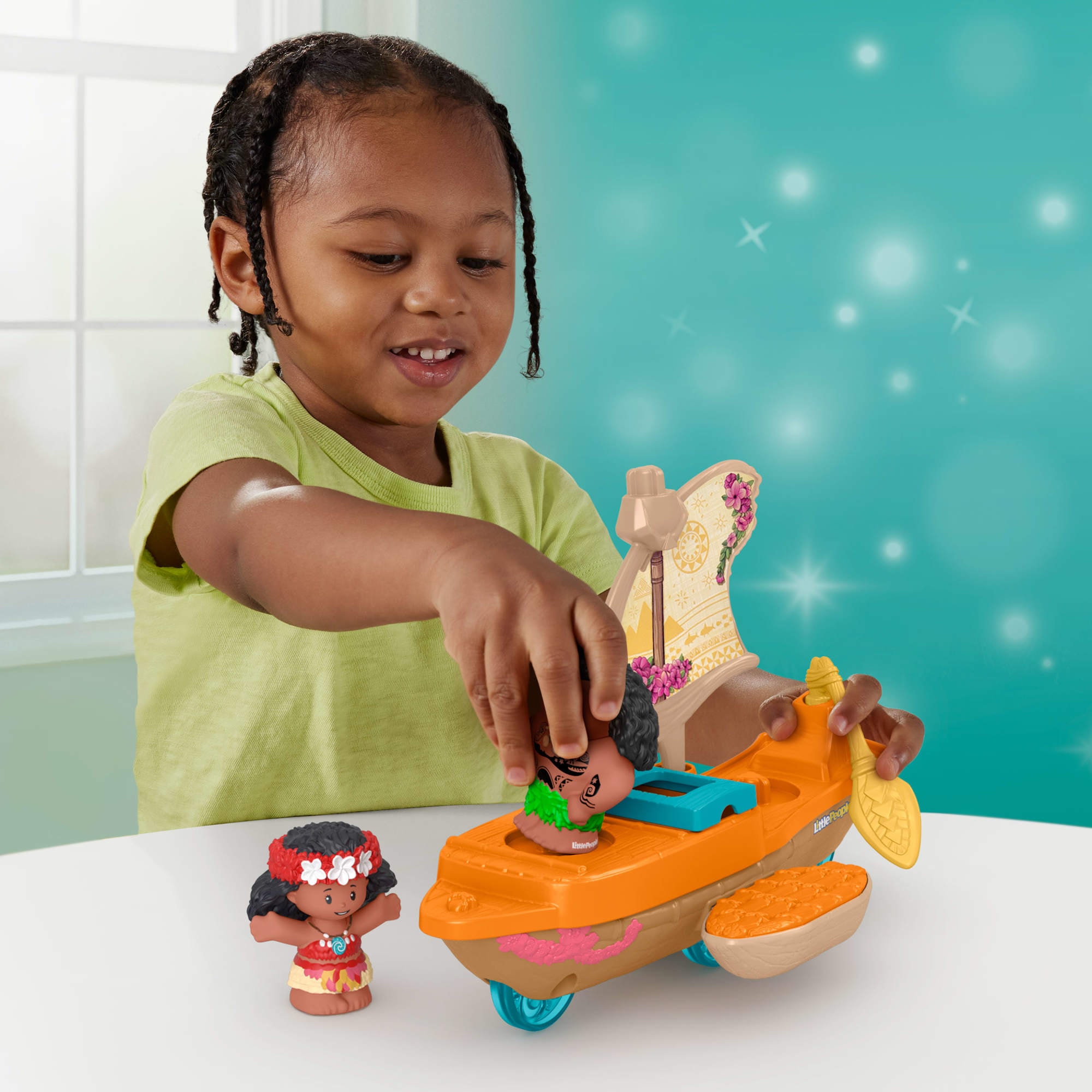Fisher-Price® Spielzeug-Boot »Little People Vaiana und Mauis Kanu«