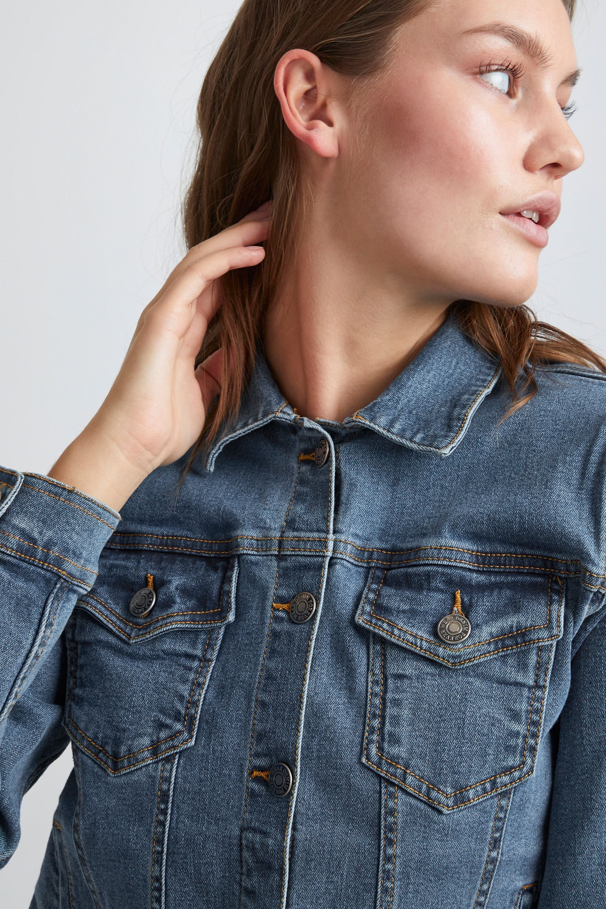 b.young Jeansjacke »Jeansjacke BYPully«, ohne Kapuze