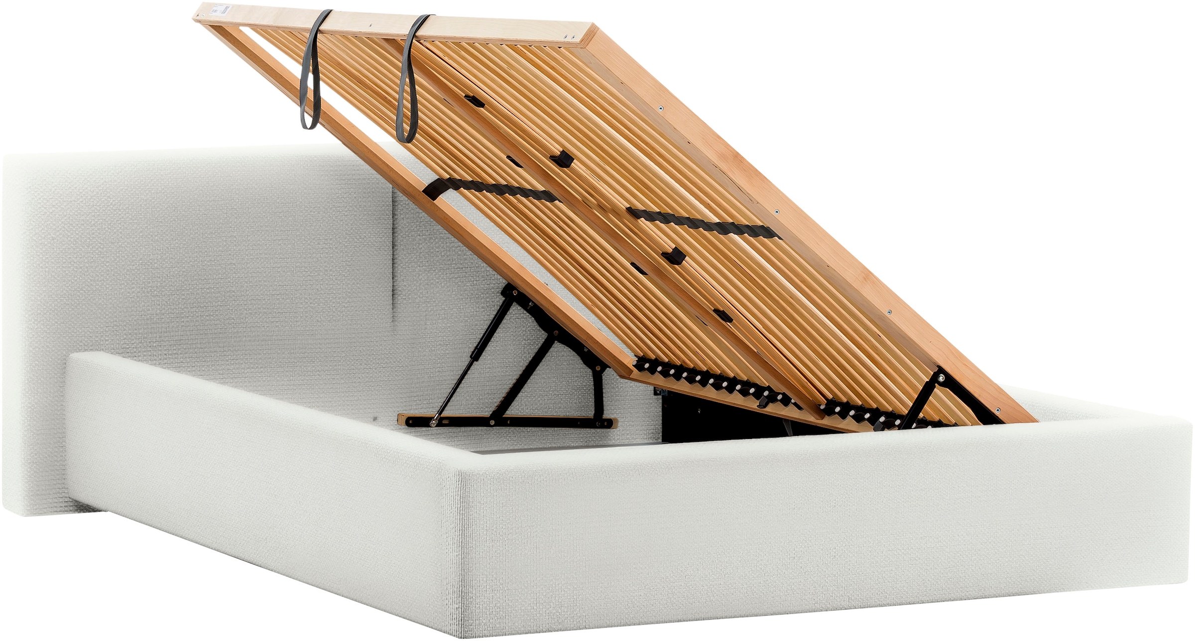 meise.möbel Polsterbett »Cube wahlweise mit Matratze und Bettkasten« extra flaches Kopfteil, erhältlich in den Breiten 140cm, 160cm & 180cm