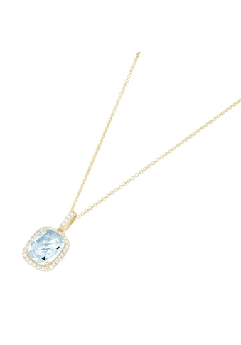 Goldkette »Kette mit Blautopas und Zirkonia, Gold 375«