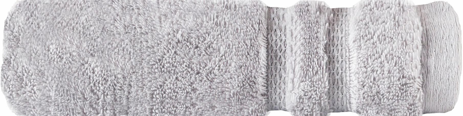Egeria Gästehandtücher »Micro Touch«, (3 St., 3er Set Gästehandtücher 30 x 50 cm), Streifenbordüre, extrem saugfähig & flauschig, 100% Baumwolle